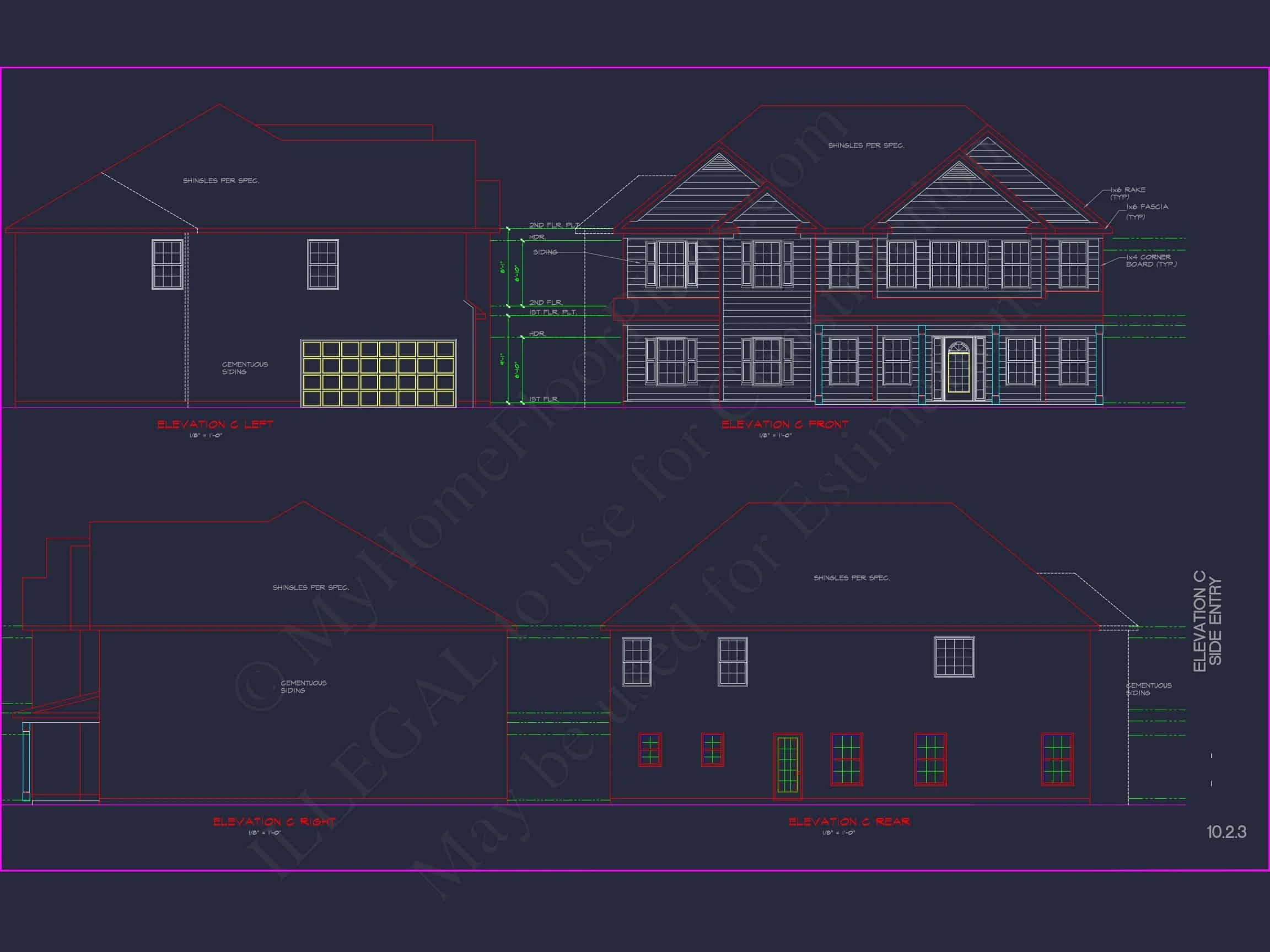 12-2612 HOUSE PLAN - Spacious House Plan with 2 Floors, 5 Bedrooms, and 3-Car Garage 7 Spacious house Plan with 2 Floors, 5 Bedrooms, and 3-Car Garage
