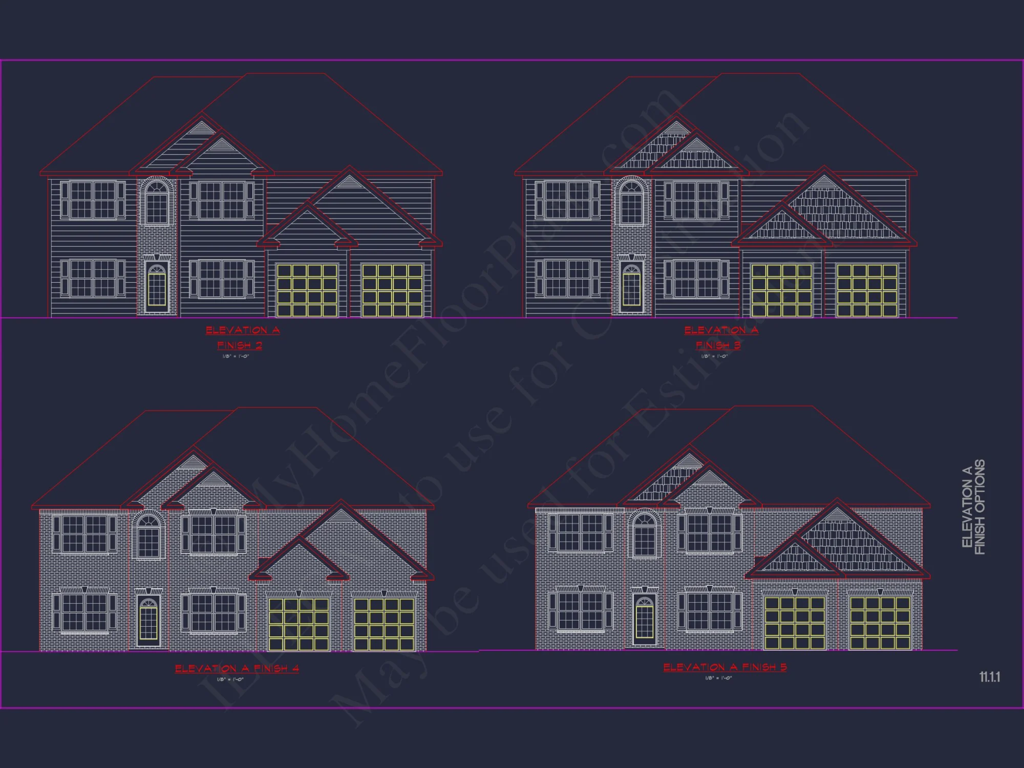 Modern Suburban house Plan with CAD Designs & Floor Blueprint