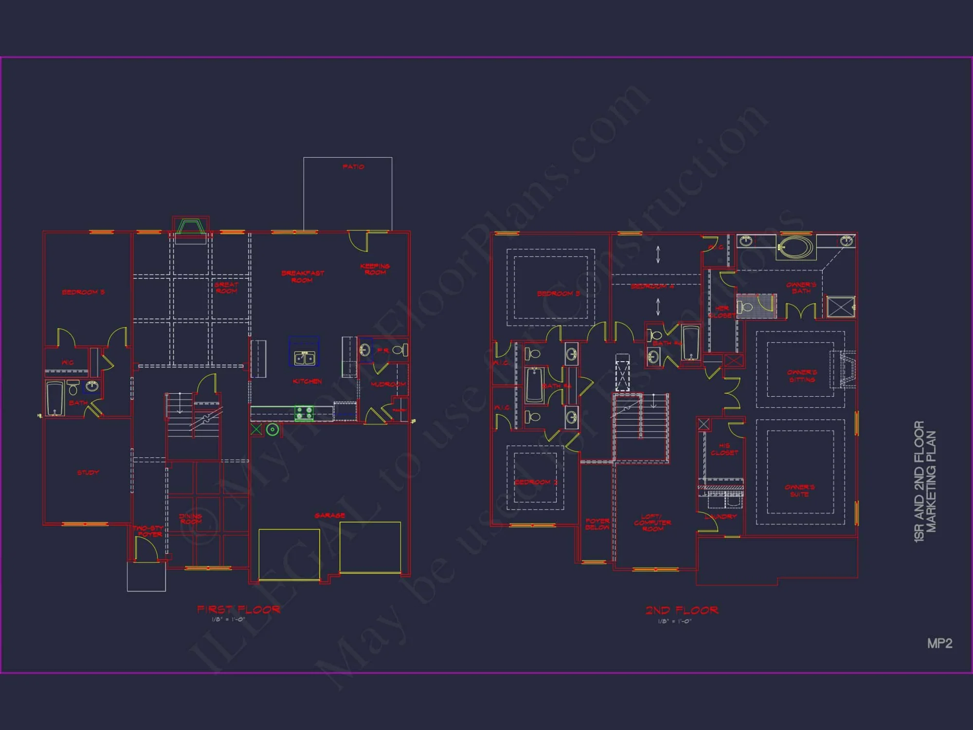 Modern Suburban house Plan with CAD Designs & Floor Blueprint
