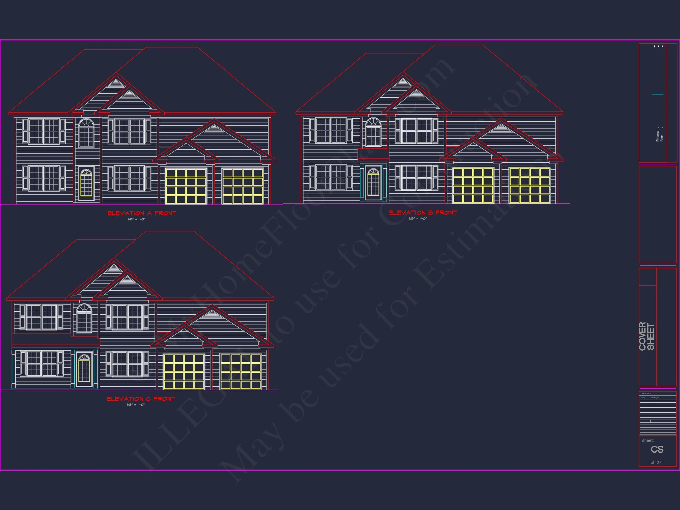 12-2607 HOUSE PLAN - Luxury House Plan with 2 Floors, 6 Bedrooms, and CAD Designs 3 Luxury house Plan with 2 Floors, 6 Bedrooms, and CAD Designs