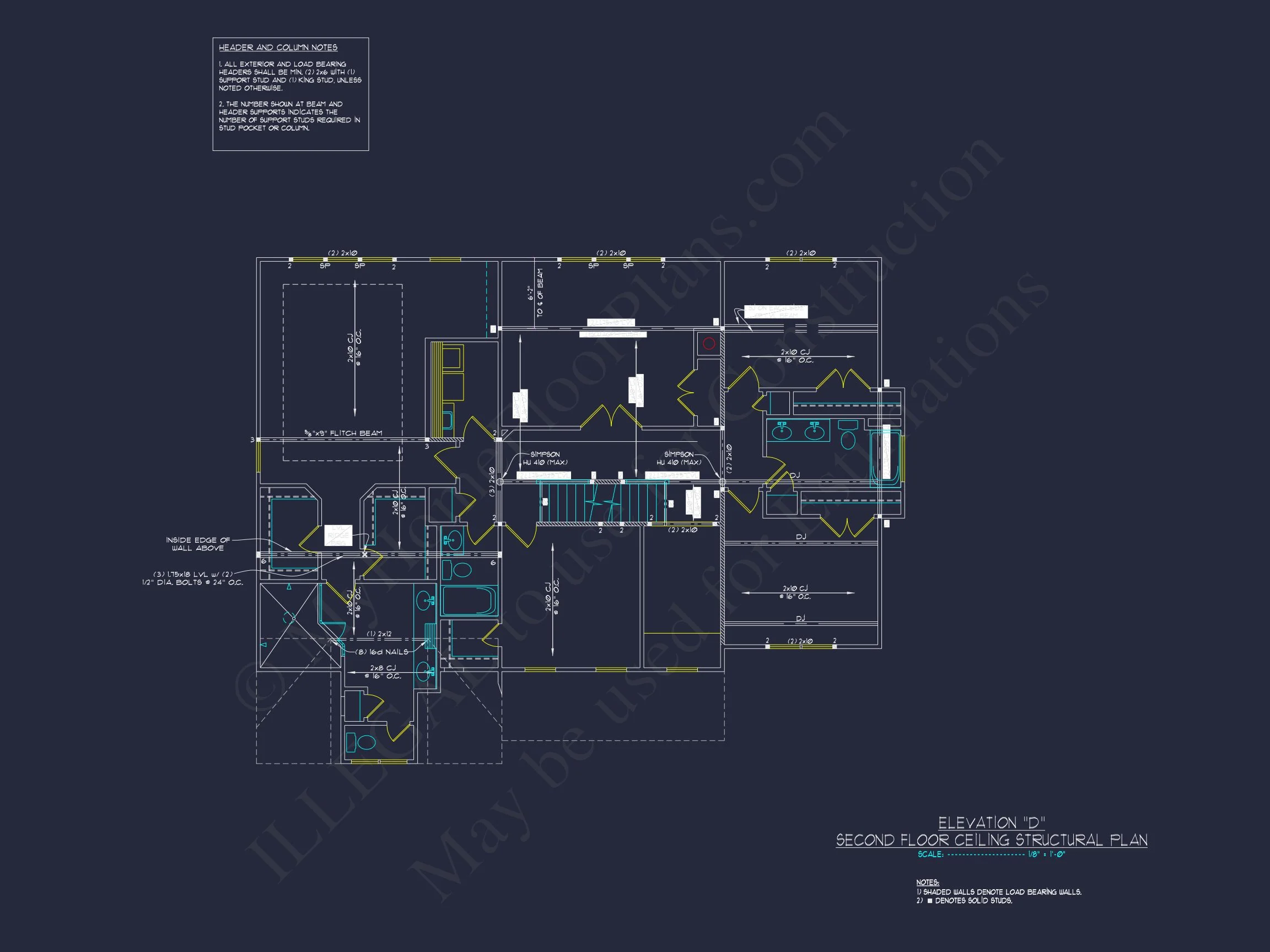 12-2599 HOUSE PLAN - Elegant House Plan with CAD Floor Plan and Architectural Designs 13 Elegant house Plan with CAD Floor Plan and Architectural Designs