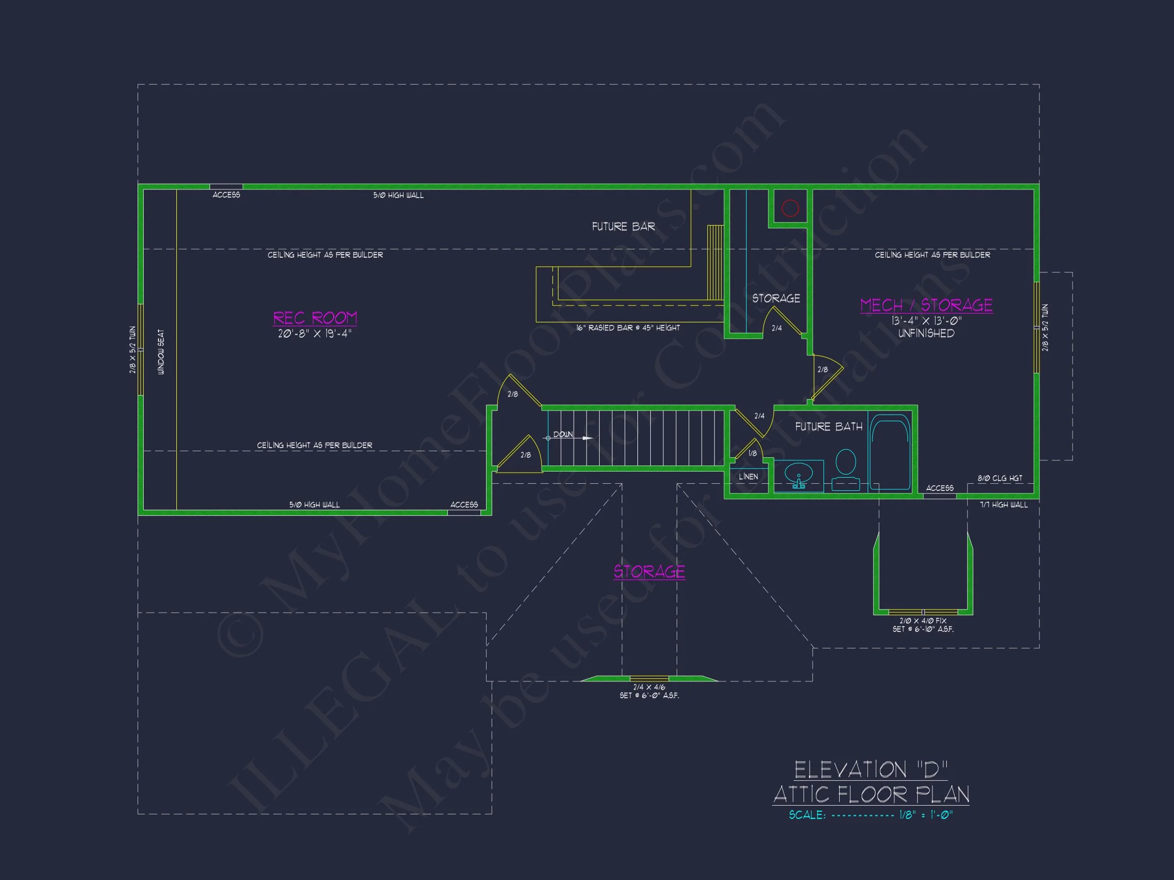 12-2599 HOUSE PLAN - Elegant House Plan with CAD Floor Plan and Architectural Designs 8 Elegant house Plan with CAD Floor Plan and Architectural Designs