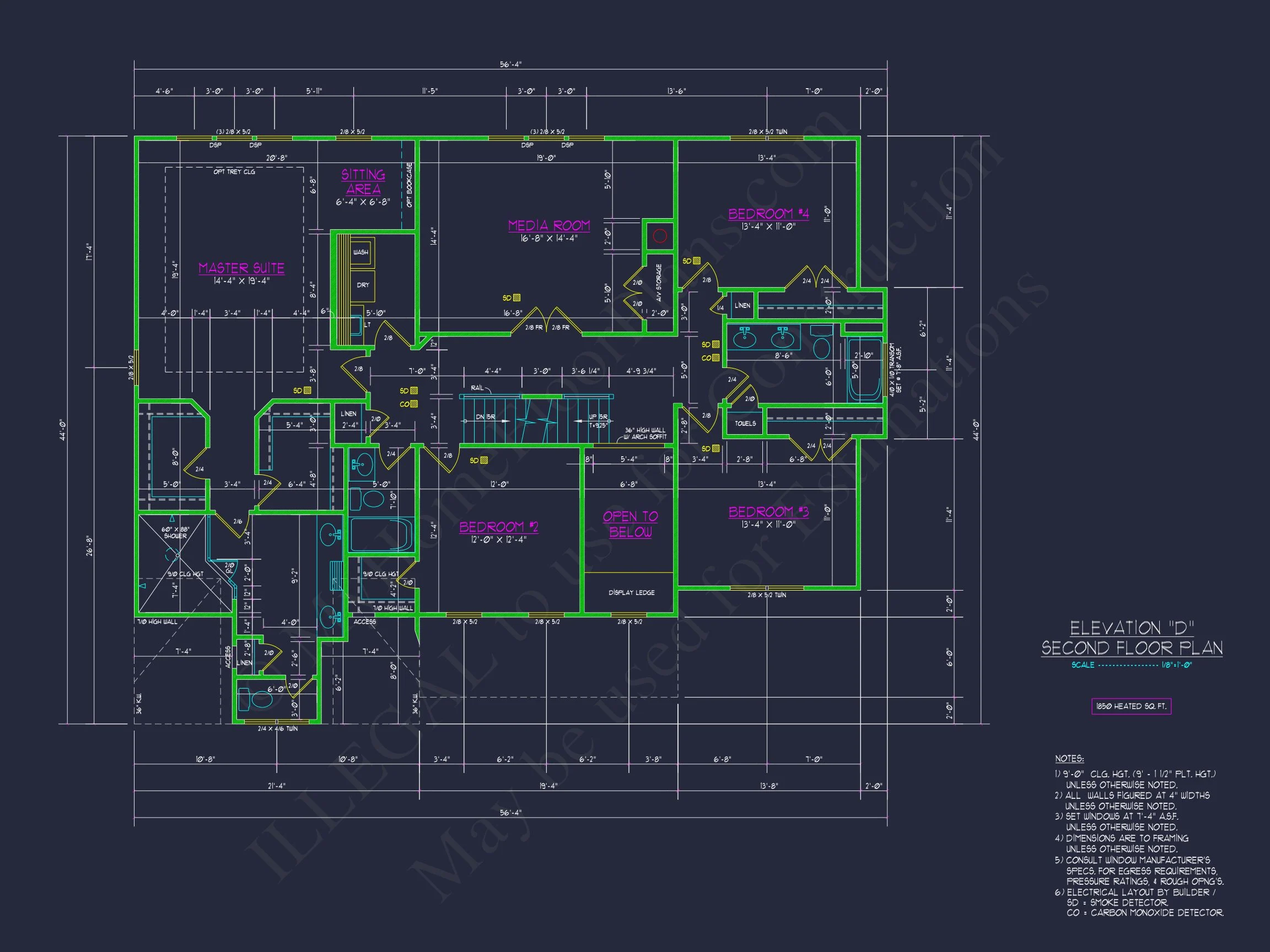 12-2599 HOUSE PLAN - Elegant House Plan with CAD Floor Plan and Architectural Designs 7 Elegant house Plan with CAD Floor Plan and Architectural Designs