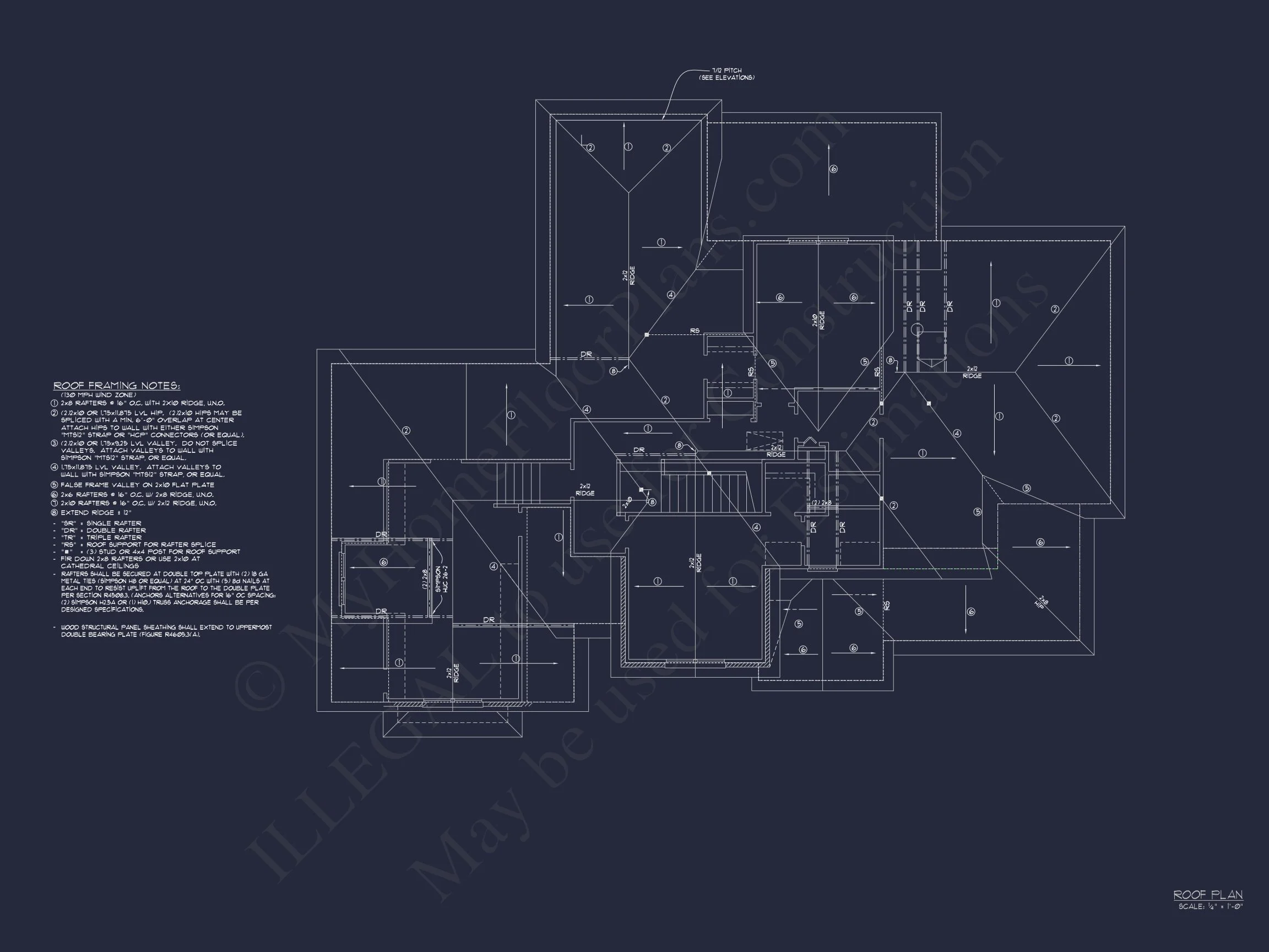 12-2491 HOUSE PLAN - Architectural Floor Plan Design with CAD | 2-Story House Blueprint 17 Architectural Floor Plan Design with CAD