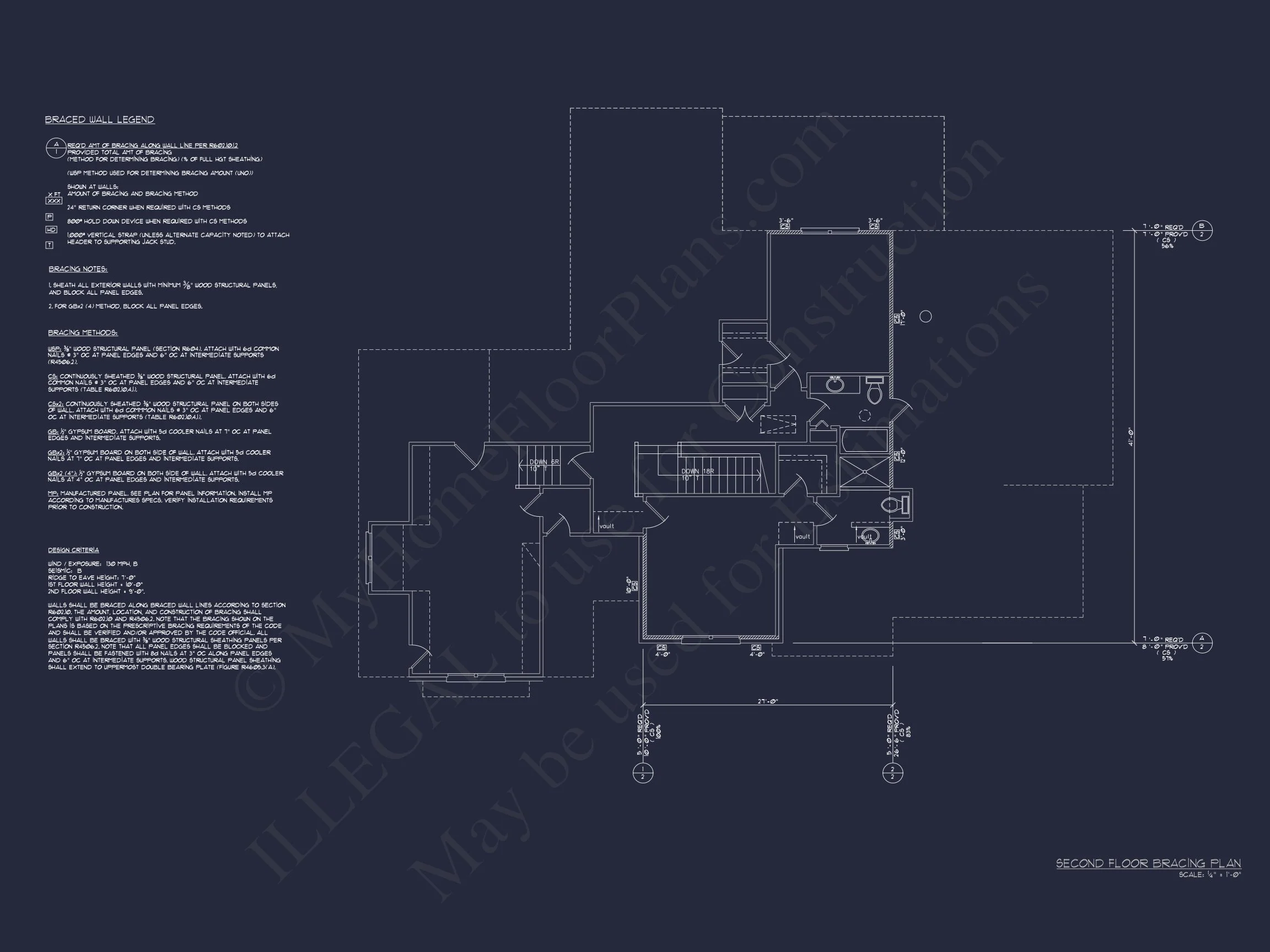 12-2491 HOUSE PLAN - Architectural Floor Plan Design with CAD | 2-Story House Blueprint 16 2-Story house Blueprint