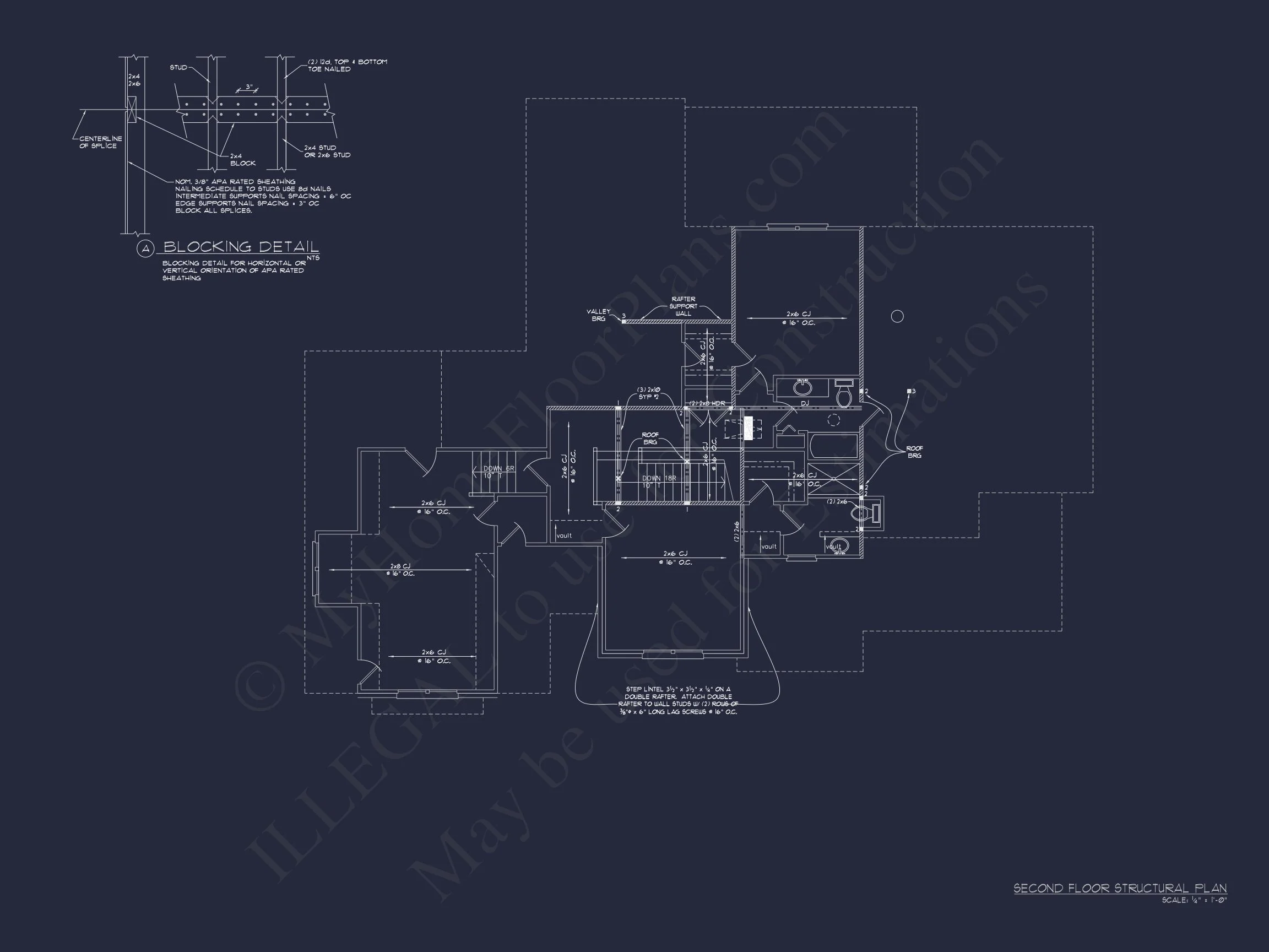 12-2491 HOUSE PLAN - Architectural Floor Plan Design with CAD | 2-Story House Blueprint 15 Architectural Floor Plan Design with CAD