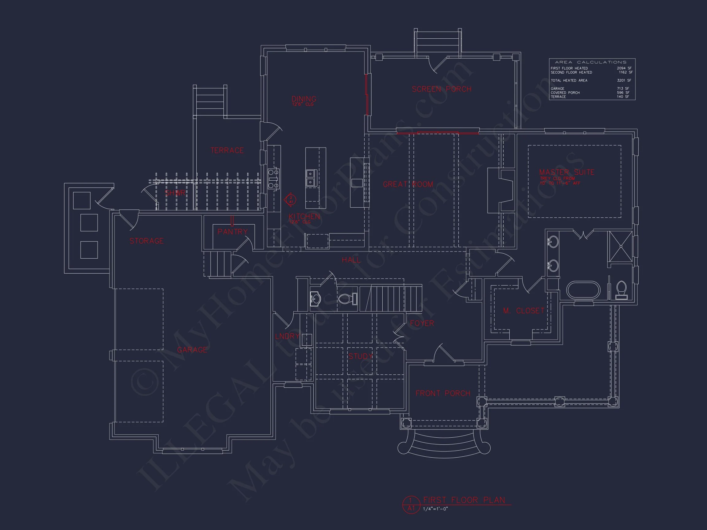 12-2491 HOUSE PLAN - Architectural Floor Plan Design with CAD | 2-Story House Blueprint 6 2-Story house Blueprint