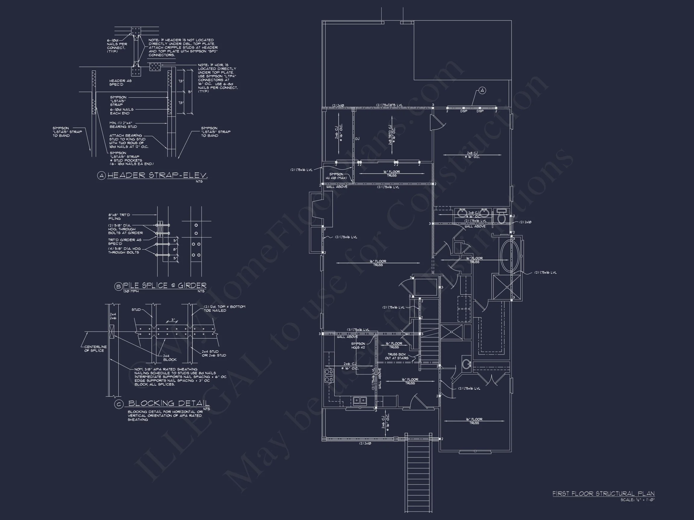 12-2483 HOUSE PLAN - Elegant Beach House Plan with Detailed CAD Blueprint Designs 14 Elegant Beach house Plan with Detailed CAD Blueprint Designs