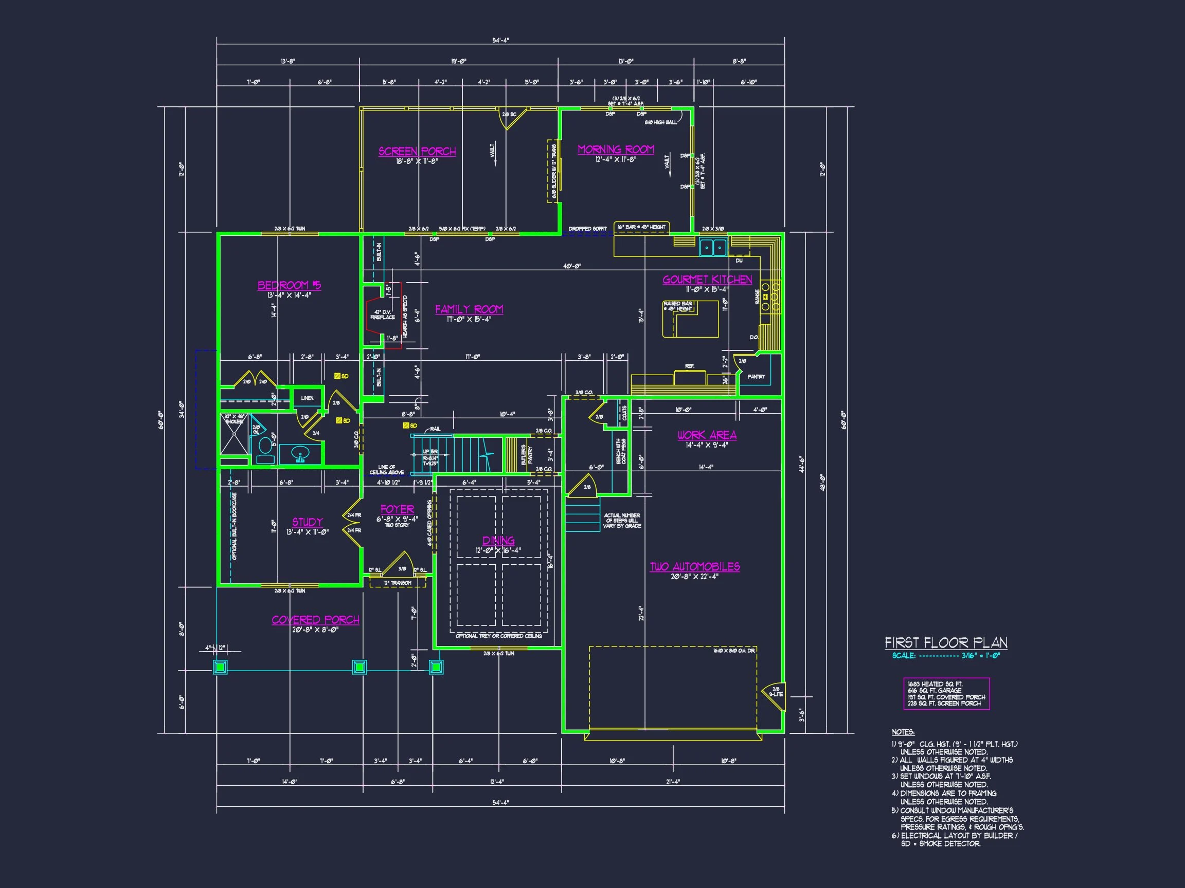 12-2003 HOUSE PLAN - Modern Craftsman House Plan with Spacious Floor Designs 9 Modern Craftsman house Plan with Spacious Floor Designs