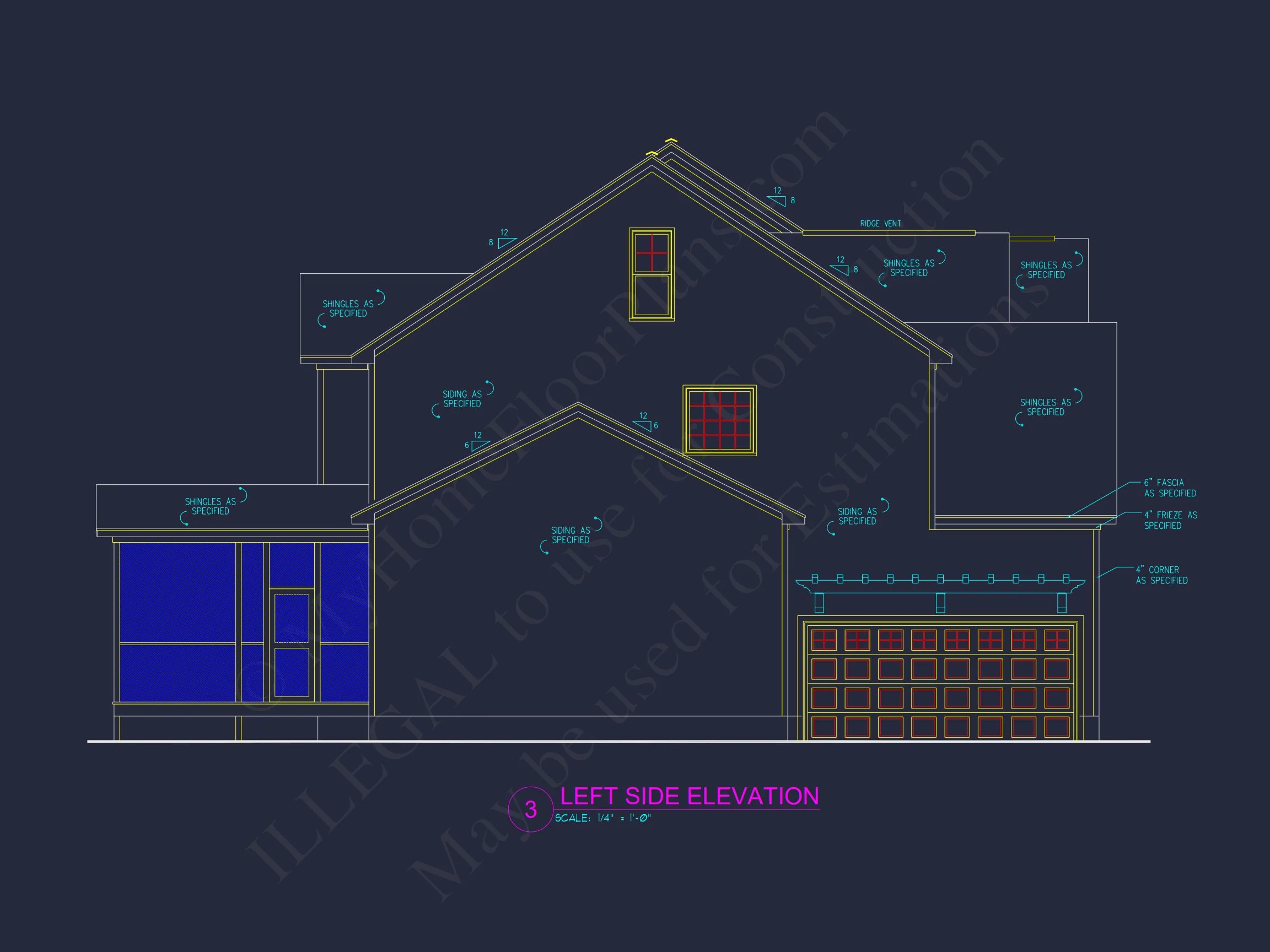 11-BELLA HOUSE PLAN - Modern House Plan – Detailed Floor Plans & CAD Designs 4 Modern house Plan – Detailed Floor Plans & CAD Designs