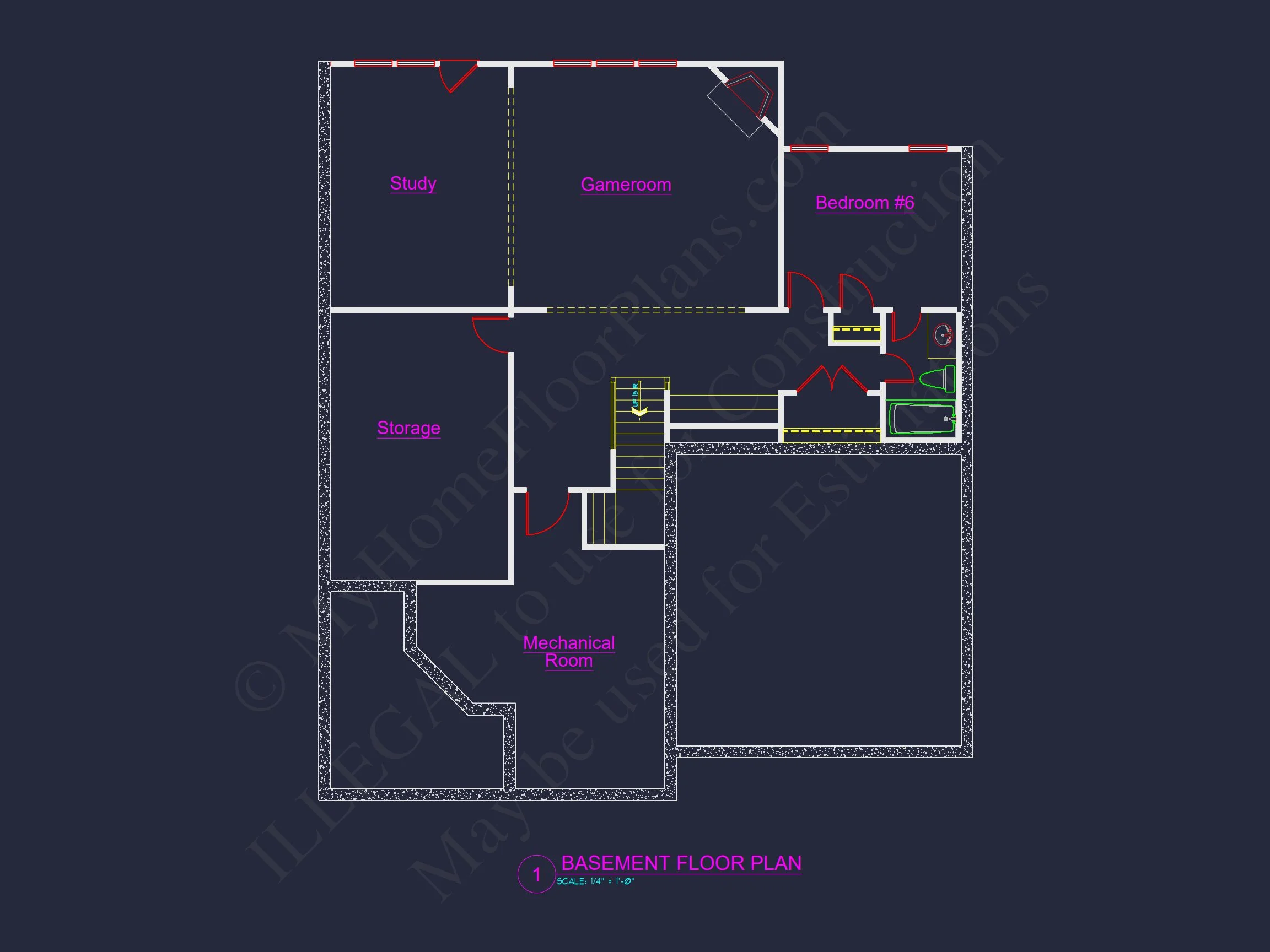 11-1417 HOUSE PLAN - Craftsman House Plan: Floor Plan, CAD, & Architectural Designs 13 Craftsman house Plan: Floor Plan, CAD, & Architectural Designs