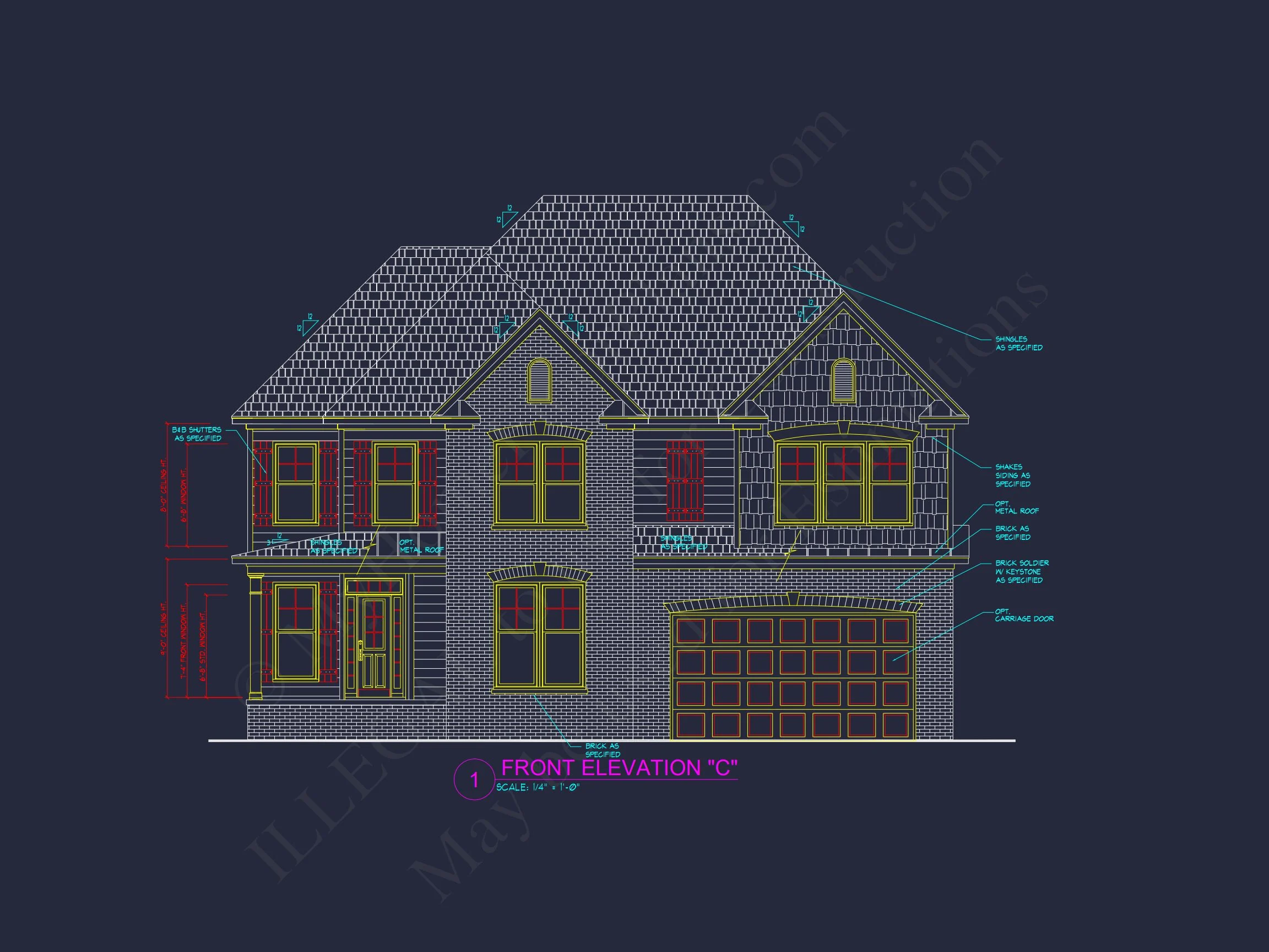 11-1417 HOUSE PLAN - Craftsman House Plan: Floor Plan, CAD, & Architectural Designs 7 Craftsman house Plan: Floor Plan, CAD, & Architectural Designs