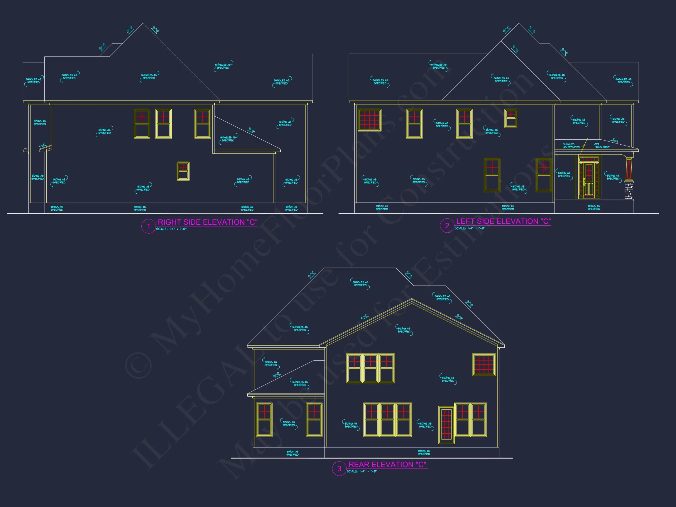 11-1417 HOUSE PLAN - Craftsman House Plan: Floor Plan, CAD, & Architectural Designs 8 Craftsman house Plan: Floor Plan, CAD, & Architectural Designs