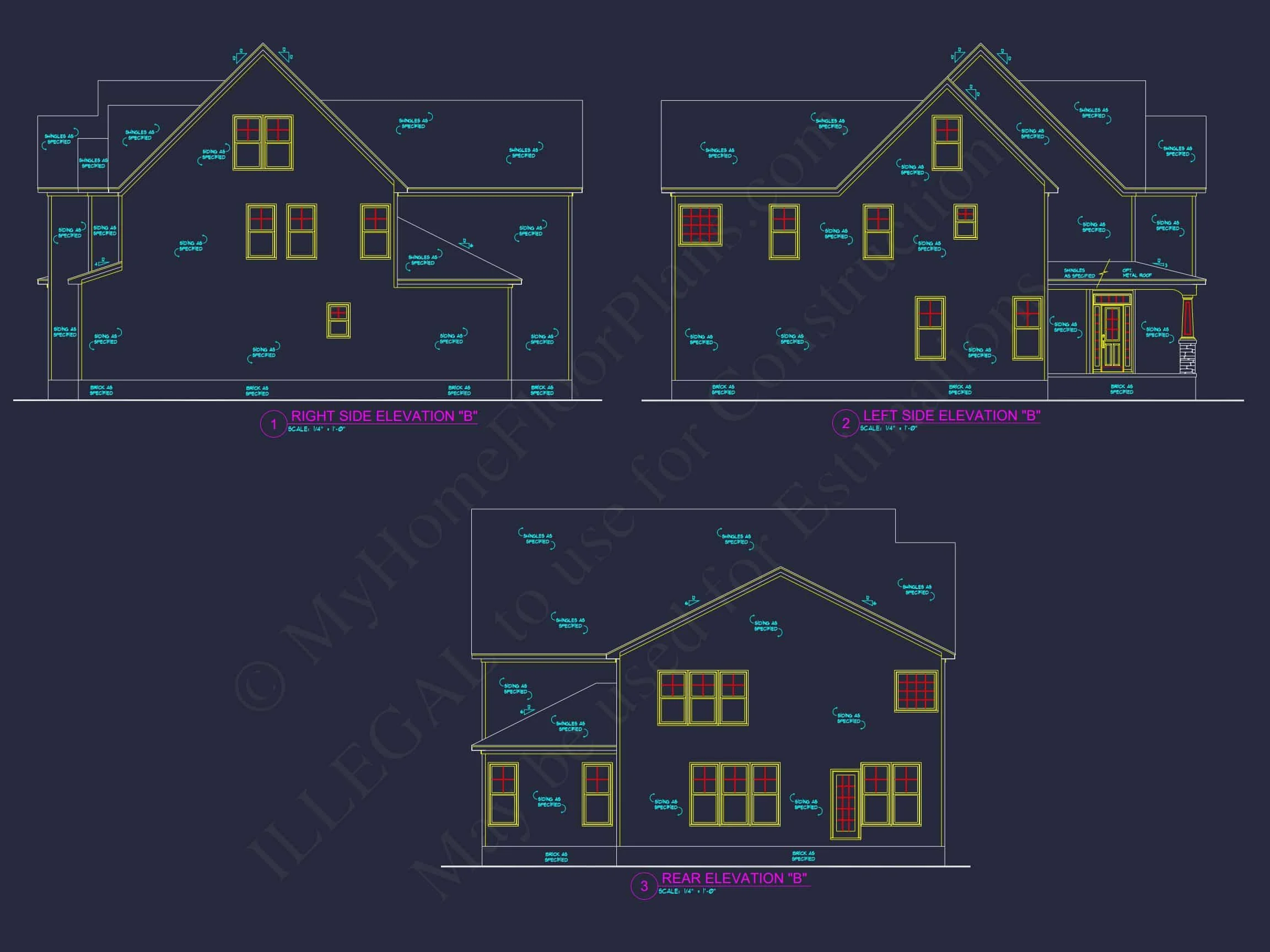 11-1417 HOUSE PLAN - Craftsman House Plan: Floor Plan, CAD, & Architectural Designs 6 Craftsman house Plan: Floor Plan, CAD, & Architectural Designs