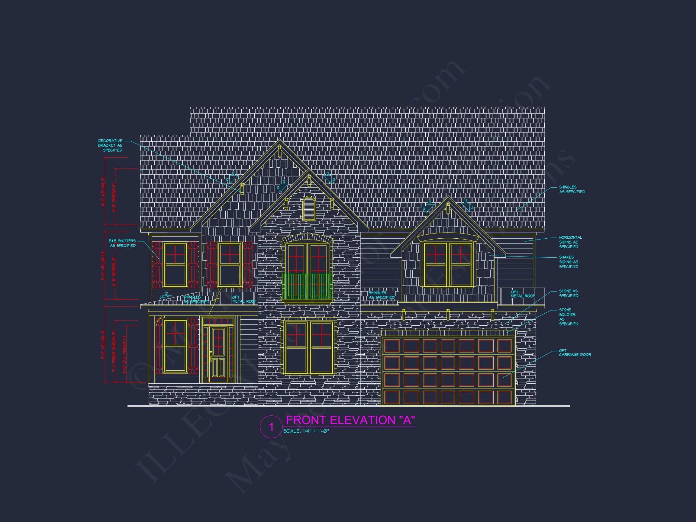 11-1417 HOUSE PLAN - Craftsman House Plan: Floor Plan, CAD, & Architectural Designs 3 Craftsman house Plan: Floor Plan, CAD, & Architectural Designs