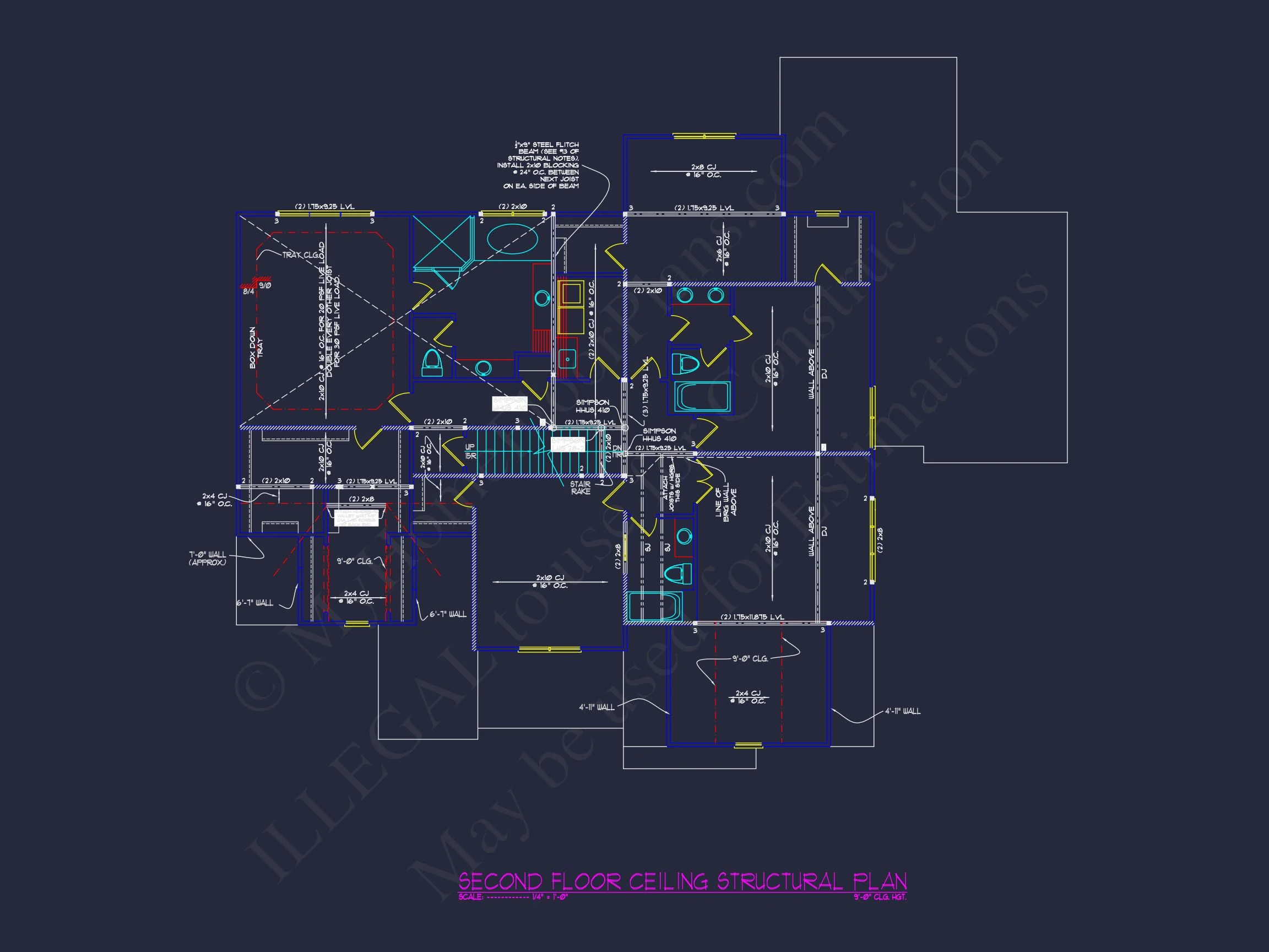 11-1242 HOUSE PLAN - Elegant House Plan with Detailed Blueprint Designs and CAD Architecture 16 Elegant house Plan with Detailed Blueprint Designs and CAD Architecture