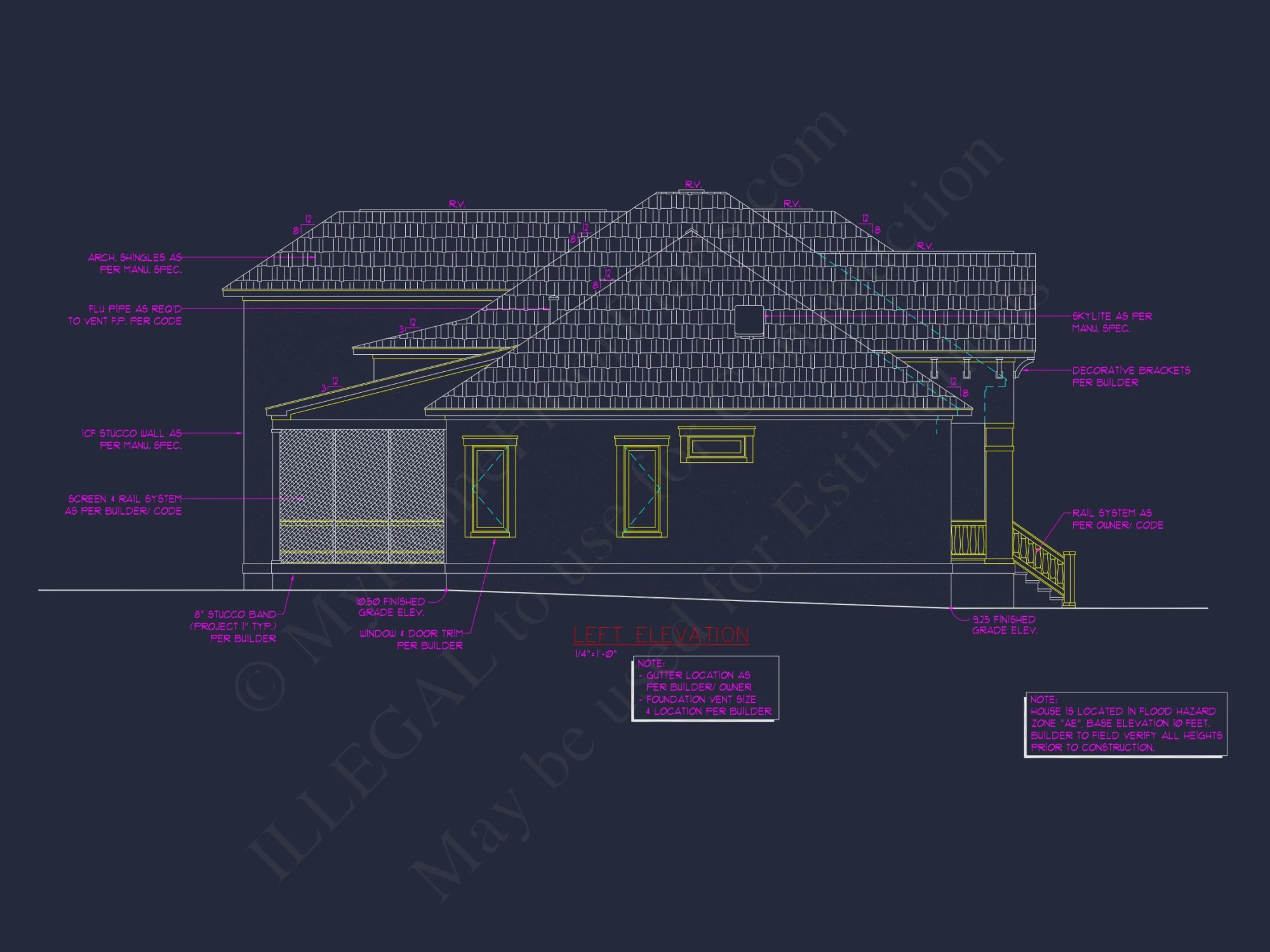 Spacious house Plan with Detailed Floor Plan and CAD Designs