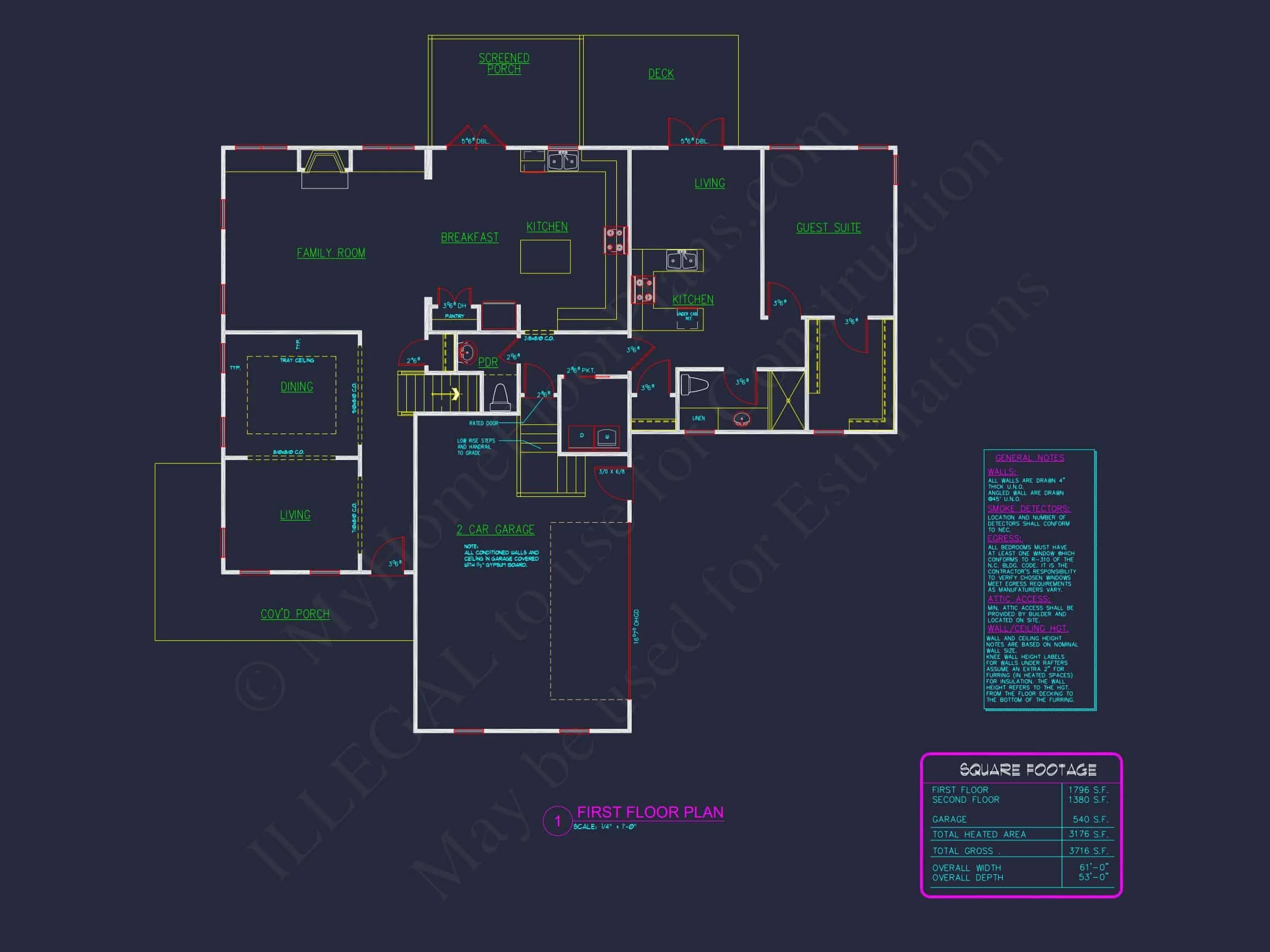 10-1773 HOUSE PLAN - Modern Craftsman House Floor Plan: Detailed CAD & Blueprint Designs 7 Modern Craftsman house Floor Plan: Detailed CAD & Blueprint Designs