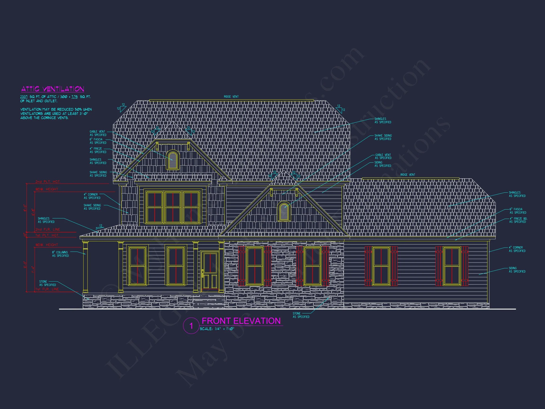 10-1773 HOUSE PLAN - Modern Craftsman House Floor Plan: Detailed CAD & Blueprint Designs 2 Modern Craftsman house Floor Plan: Detailed CAD & Blueprint Designs