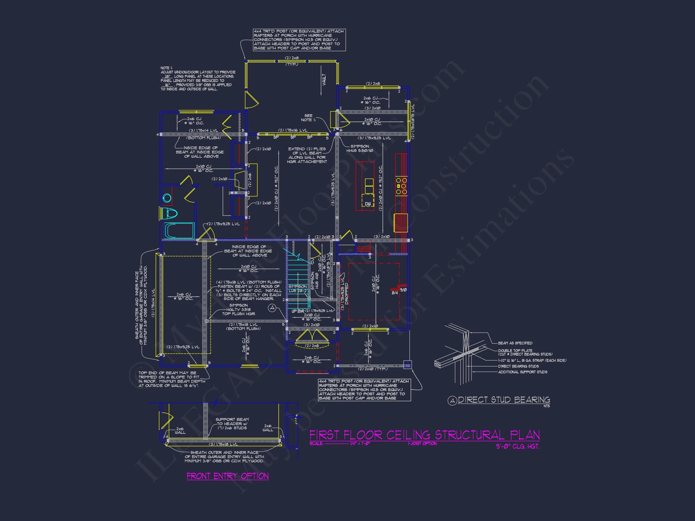 10-1767 HOUSE PLAN - Modern Suburban House Design | 3-Story Blueprint & CAD Plans 14 3-Story Blueprint & CAD Plans