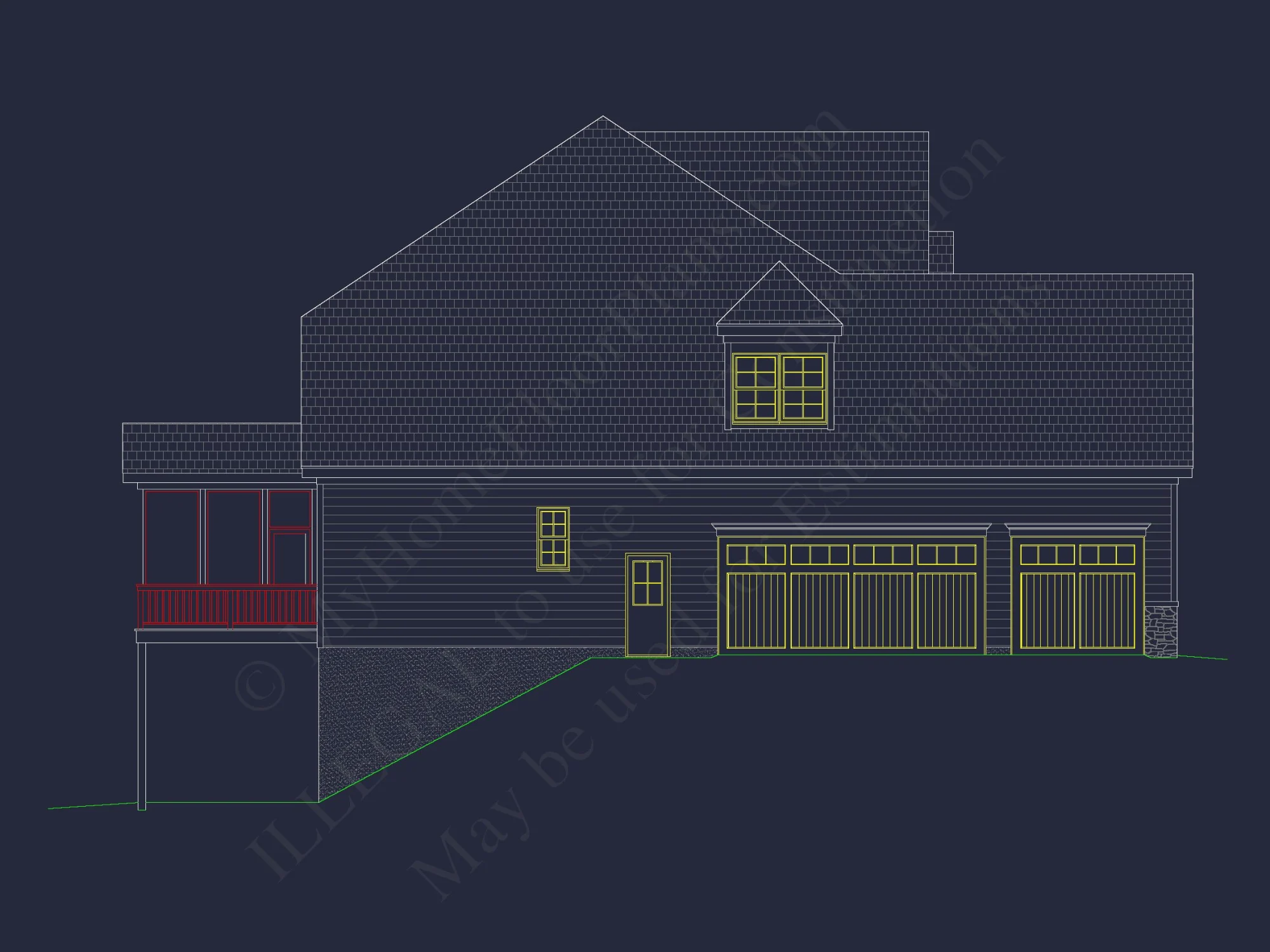 Elegant house Plan with Detailed Blueprints and 2-Story Design