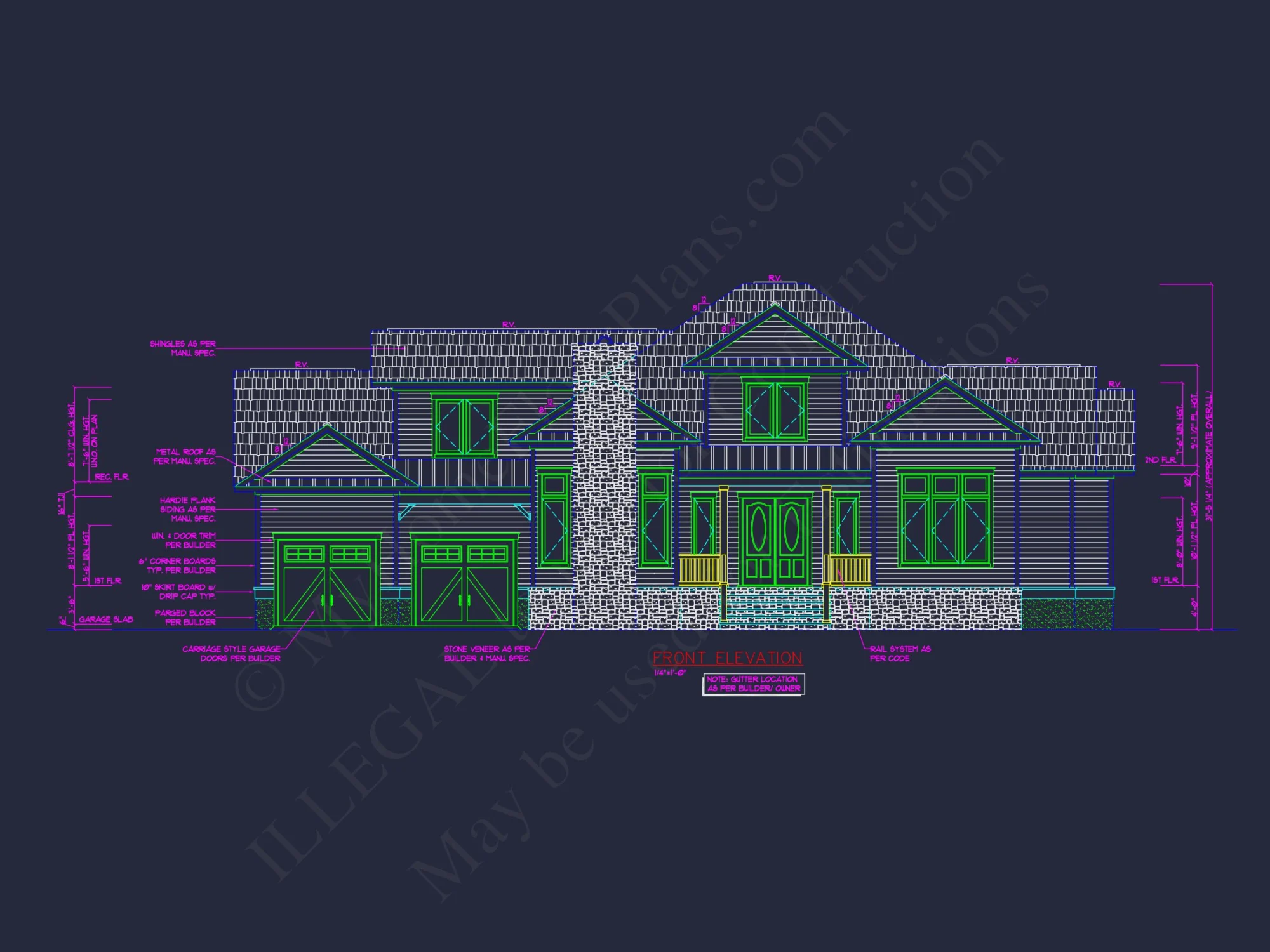 Modern Craftsman house Plan with Spacious Floor Designs