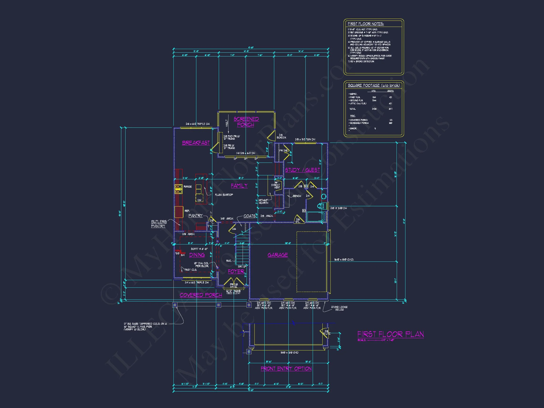 10-1620 HOUSE PLAN - Stunning House Floor Plan with 2.5 Floors & CAD Blueprints 9 Stunning house Floor Plan with 2.5 Floors & CAD Blueprints