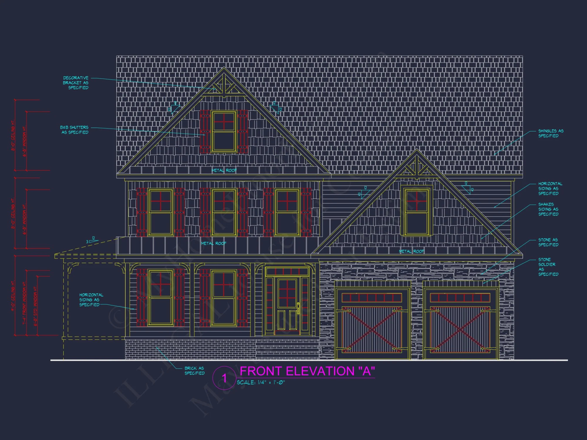 Modern Craftsman house Blueprint with Spacious Layout Design