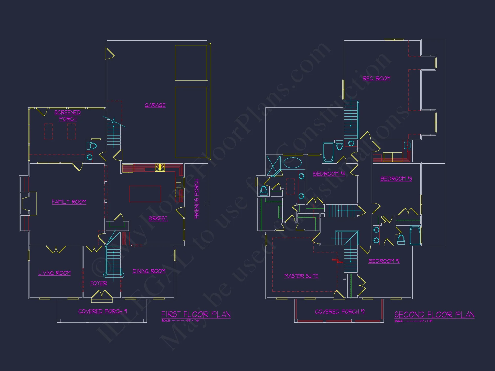 Elegant house Floor Plan with Spacious Blueprint Design