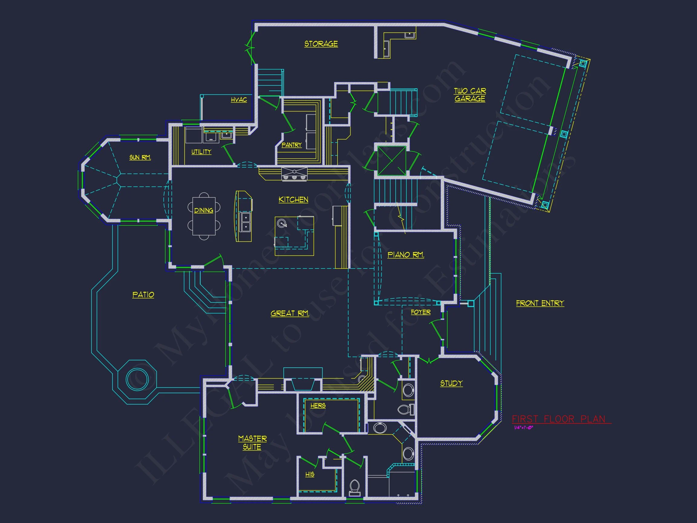 10-1460 HOUSE PLAN - Traditional 2-Story House Plan & Blueprint (3790 Sq Ft) 6 Traditional 2-Story house Plan & Blueprint (3790 Sq Ft)
