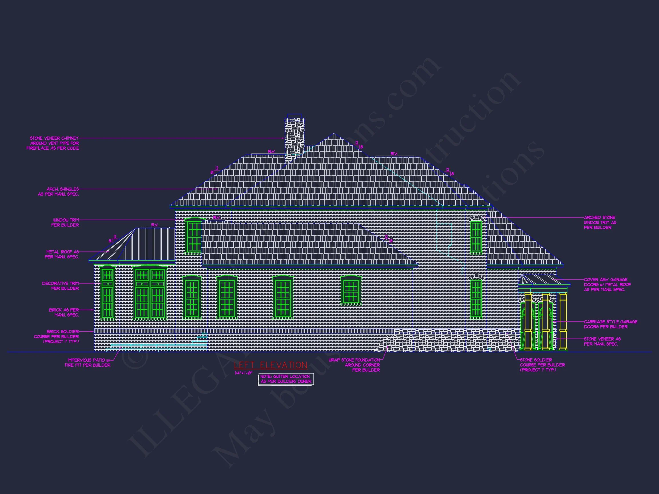 10-1460 HOUSE PLAN - Traditional 2-Story House Plan & Blueprint (3790 Sq Ft) 4 Traditional 2-Story house Plan & Blueprint (3790 Sq Ft)