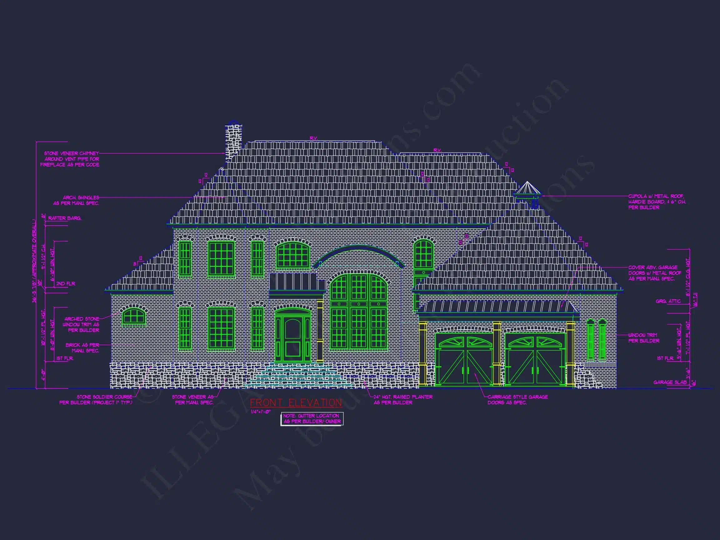 10-1460 HOUSE PLAN - Traditional 2-Story House Plan & Blueprint (3790 Sq Ft) 2 Traditional 2-Story house Plan & Blueprint (3790 Sq Ft)