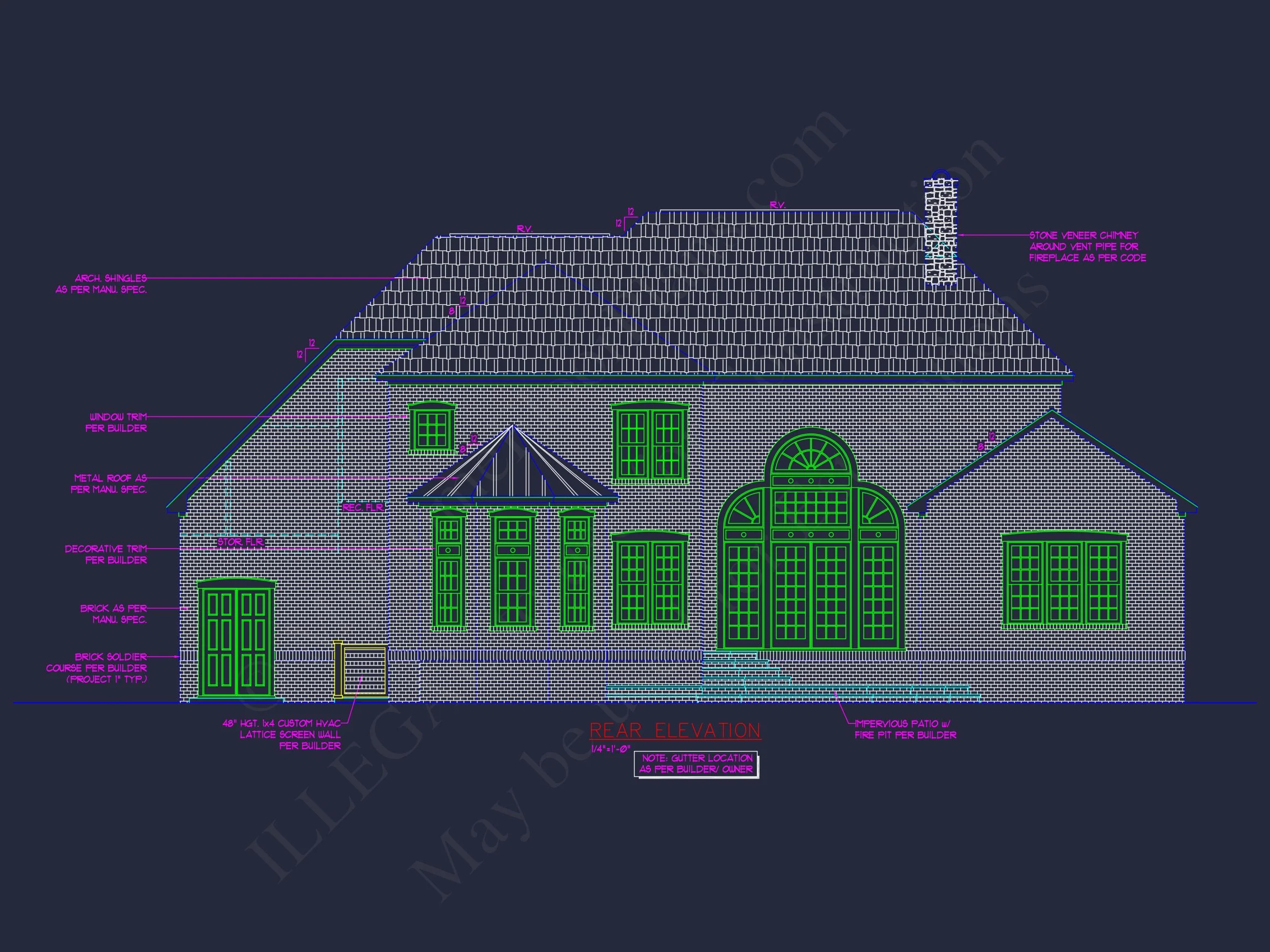 10-1460 HOUSE PLAN - Traditional 2-Story House Plan & Blueprint (3790 Sq Ft) 3 Traditional 2-Story house Plan & Blueprint (3790 Sq Ft)