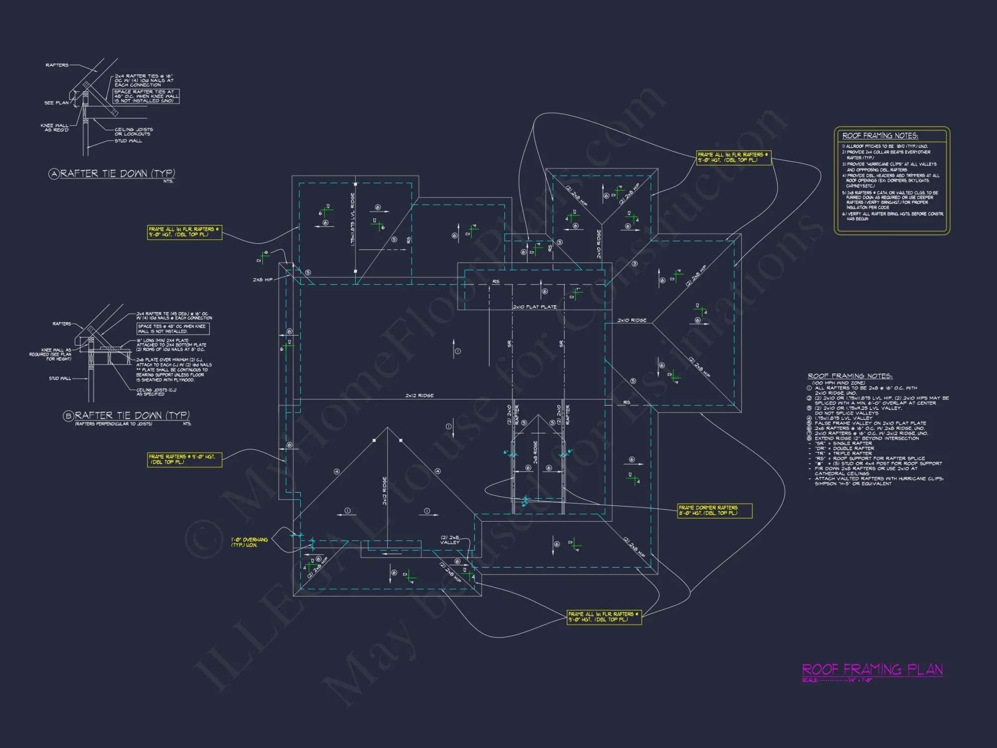 Charming house Plan with 2 Floors, 4 Bedrooms & CAD Blueprints