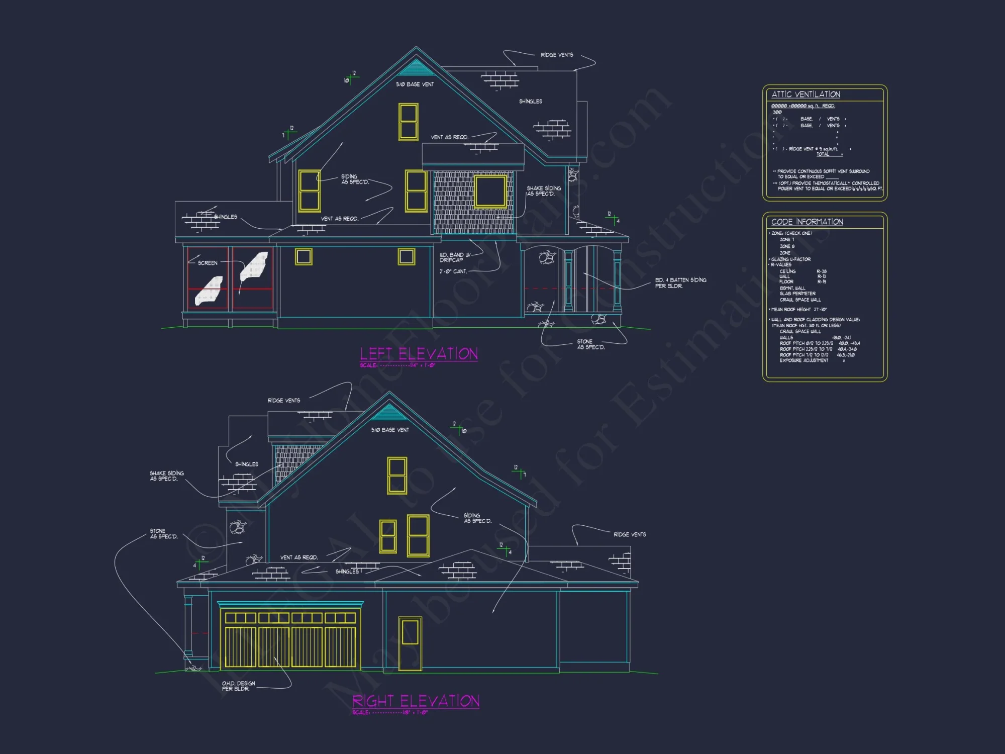Charming house Plan with 2 Floors, 4 Bedrooms & CAD Blueprints