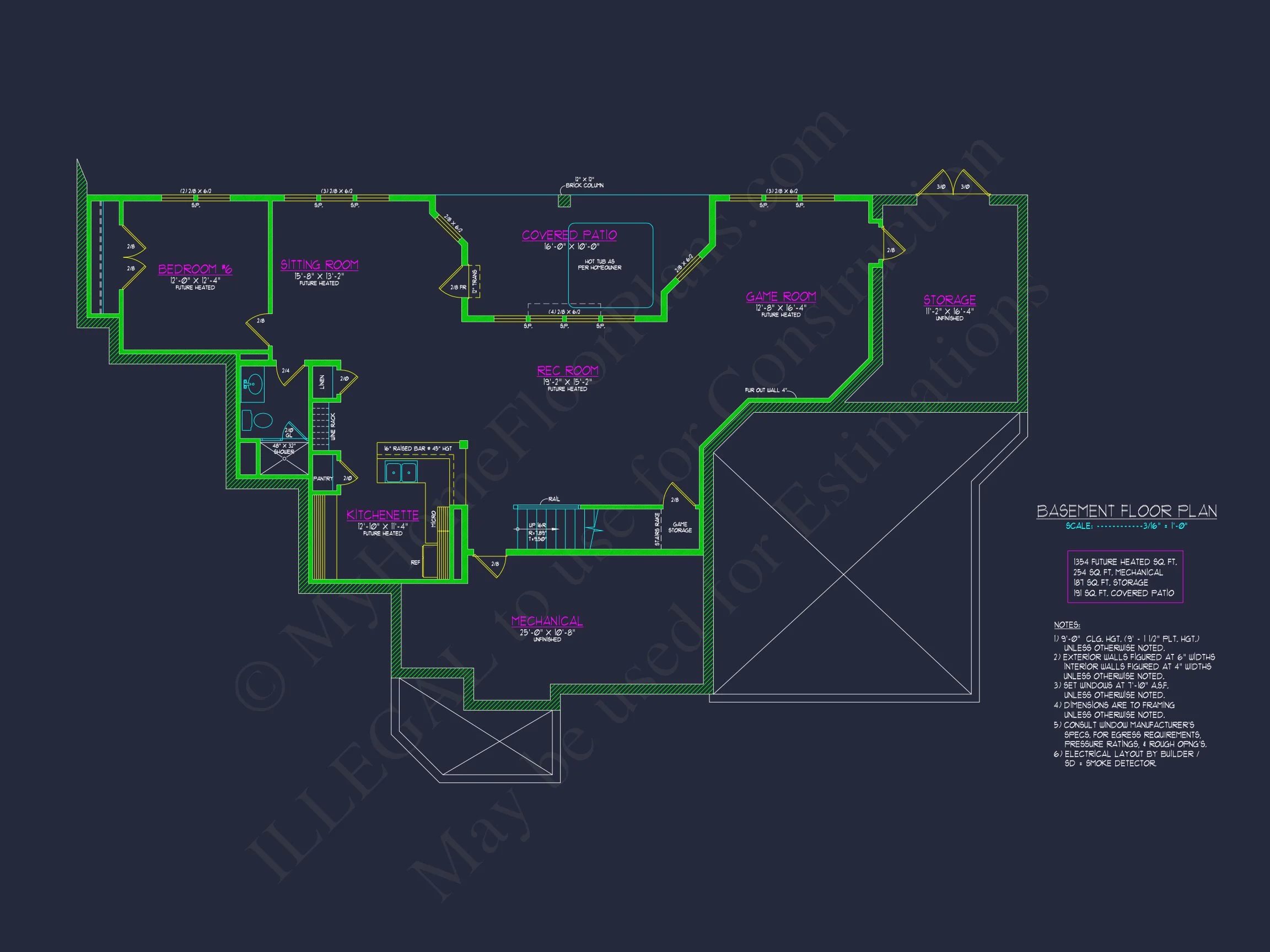 10-1271 HOUSE PLAN - Stunning House Blueprint with Floor Plan & CAD Designs 6 Stunning house Blueprint with Floor Plan & CAD Designs