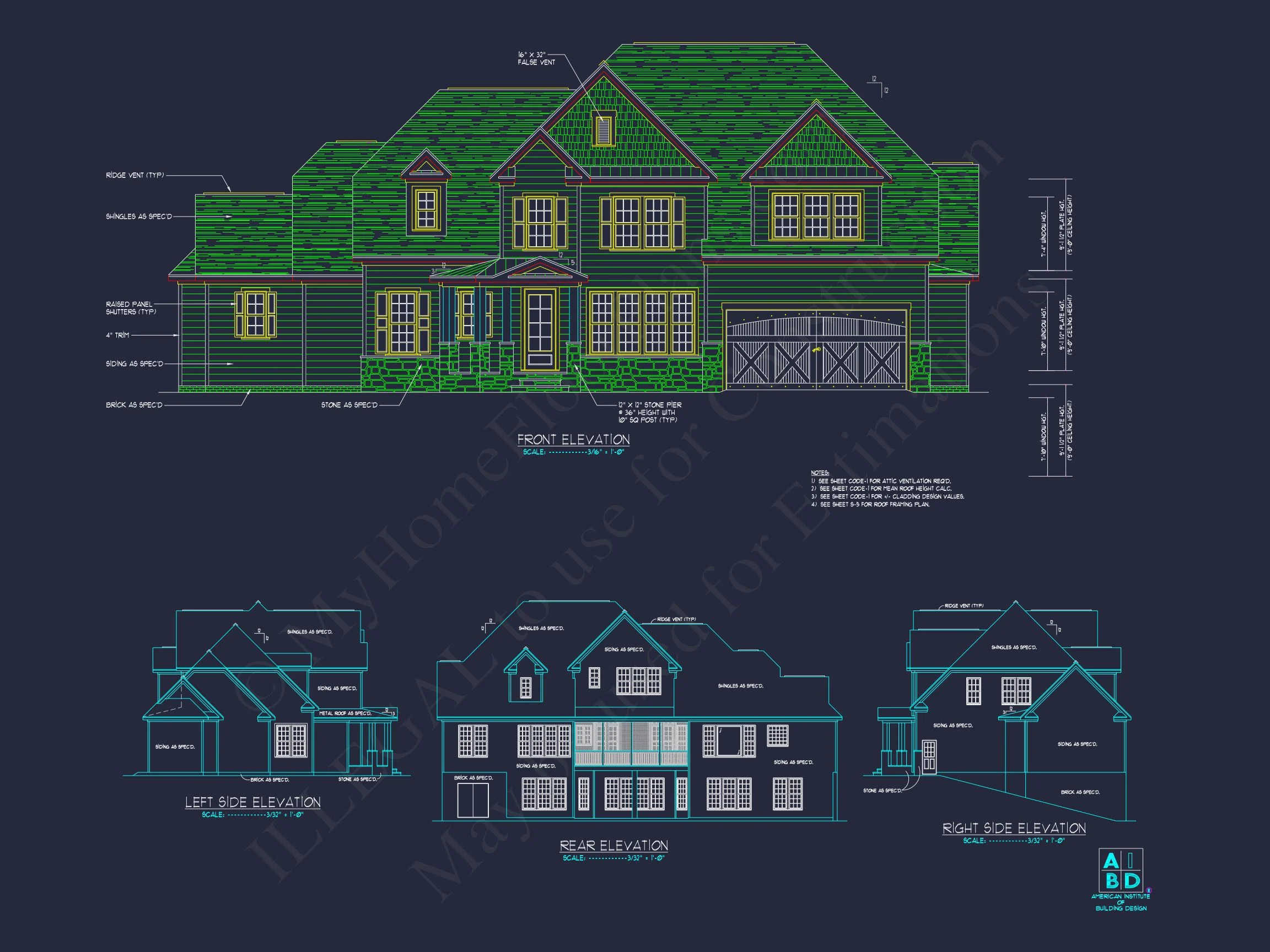 10-1271 HOUSE PLAN - Stunning House Blueprint with Floor Plan & CAD Designs 4 Stunning house Blueprint with Floor Plan & CAD Designs