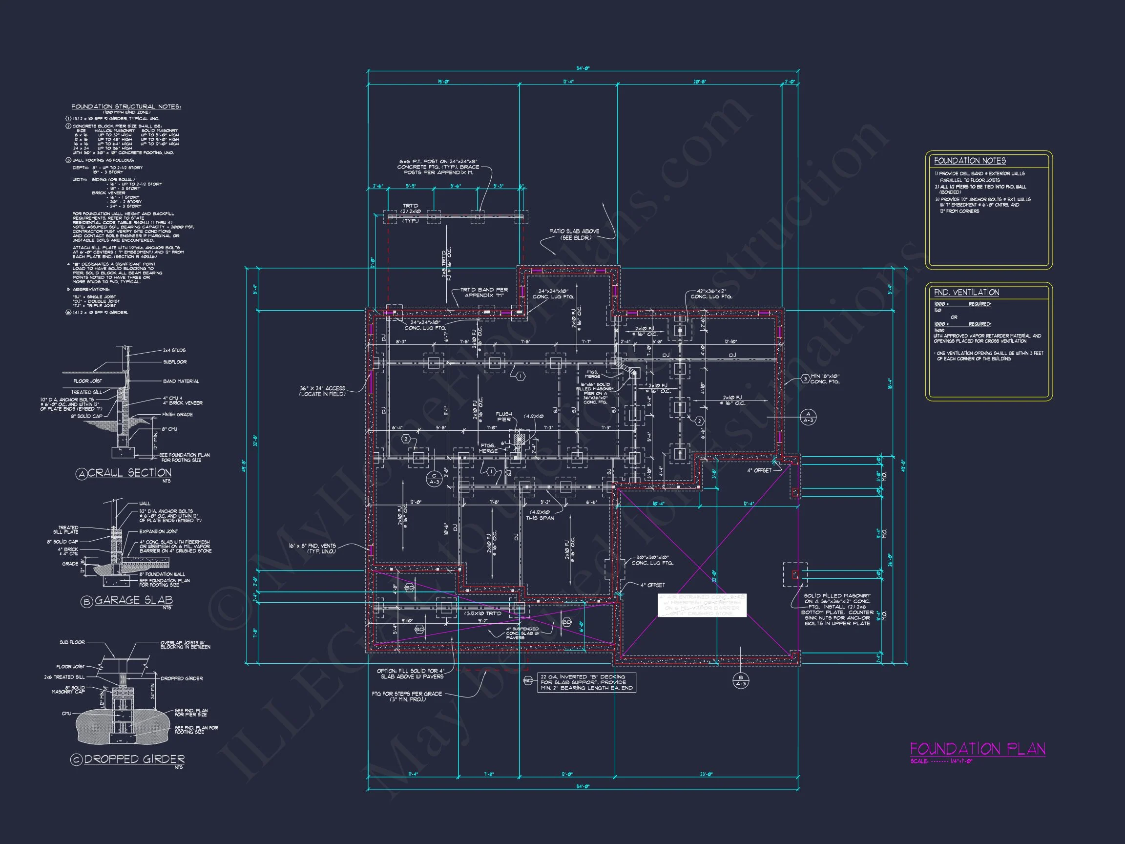 10-1053B HOUSE PLAN - Modern House Floor Plan with 5 Bedrooms, Blueprint & Designs 10 Modern house Floor Plan with 5 Bedrooms, Blueprint & Designs