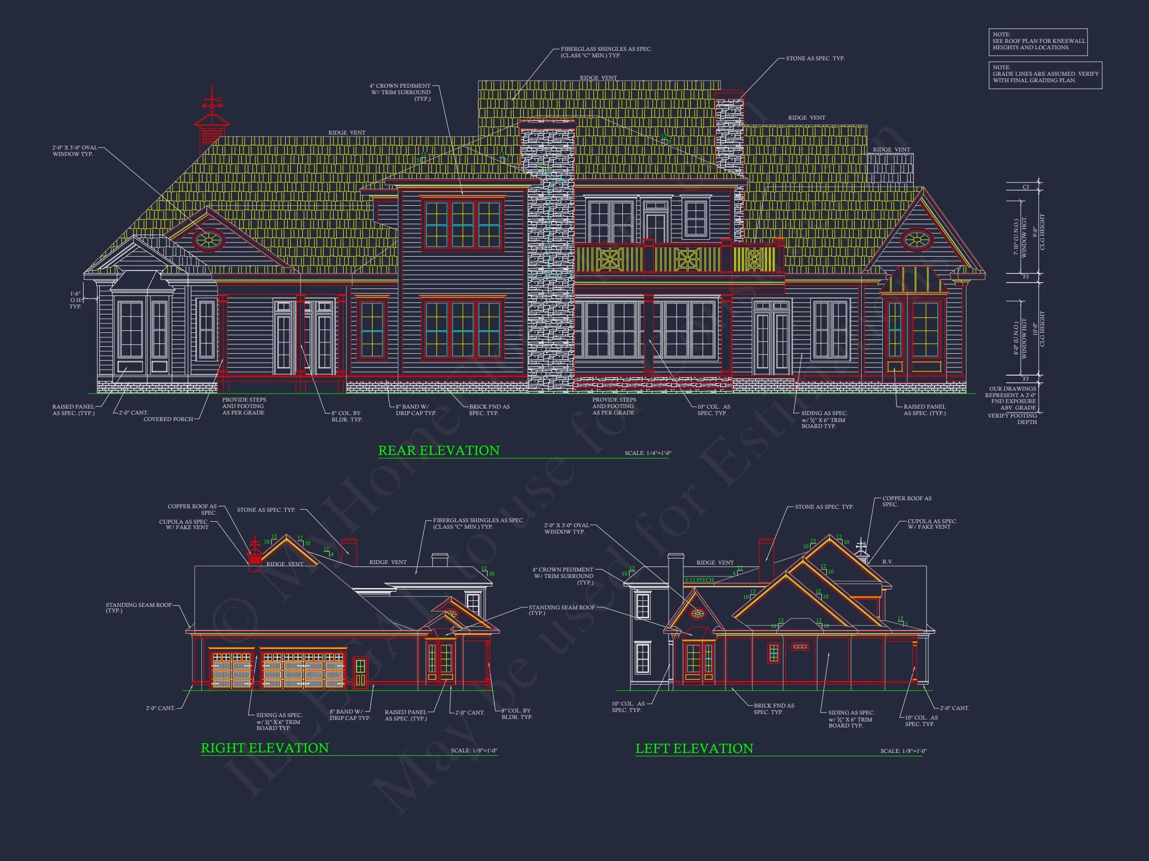 9-1599 HOUSE PLAN - Elegant House Plan: 2-Story Colonial Floor Design with CAD 3 Elegant house Plan: 2-Story Colonial Floor Design with CAD