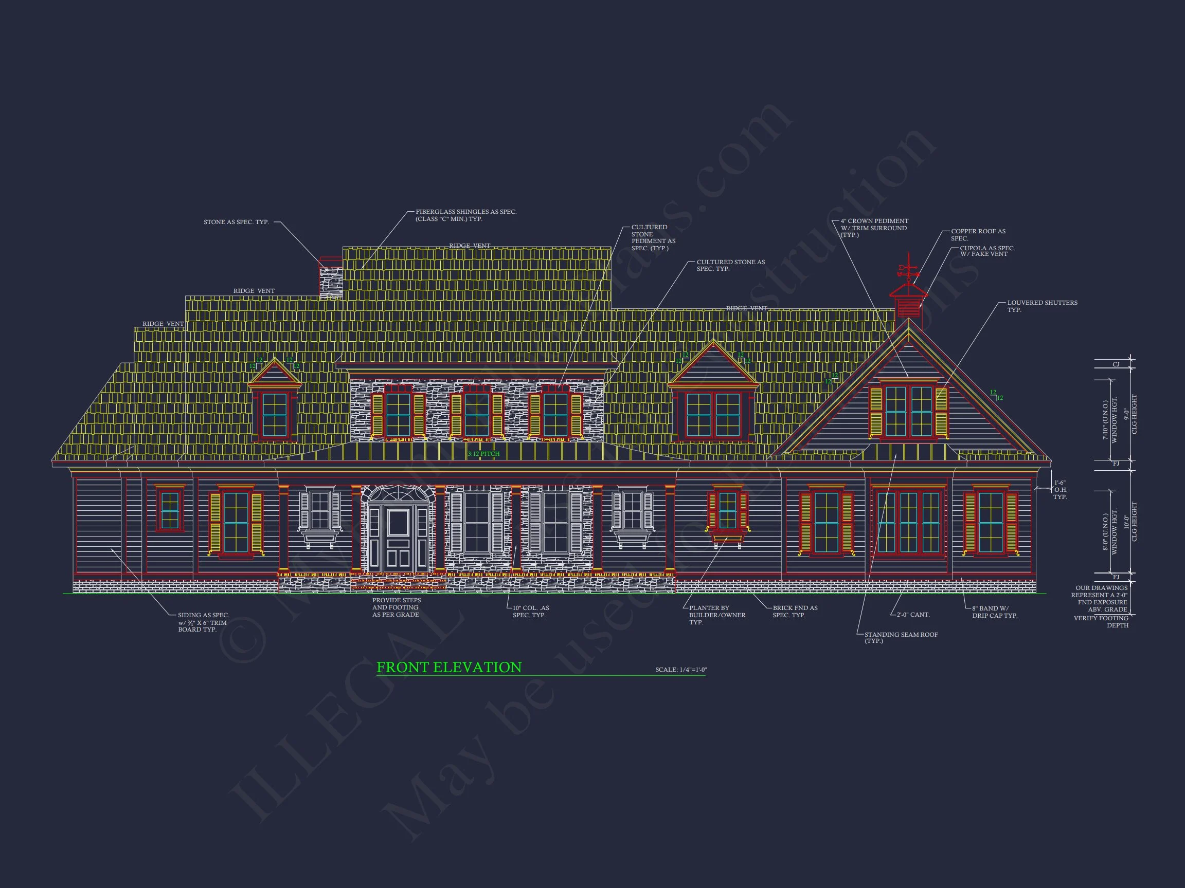 9-1599 HOUSE PLAN - Elegant House Plan: 2-Story Colonial Floor Design with CAD 2 Elegant house Plan: 2-Story Colonial Floor Design with CAD