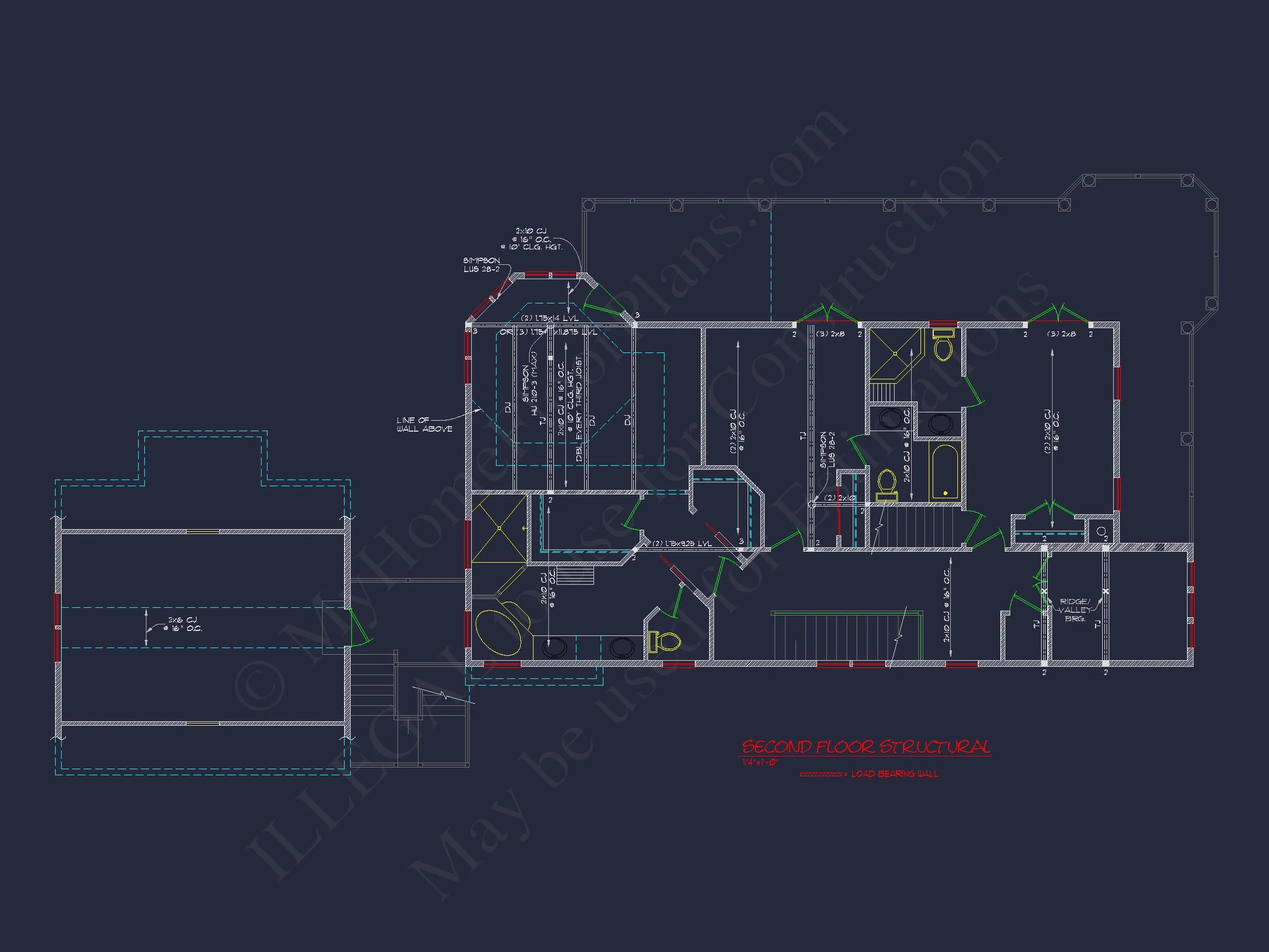 8-1787 HOUSE PLAN - Spacious Southern House Plan with 2-Story Floor Designs 16 Spacious Southern house Plan with 2-Story Floor Designs