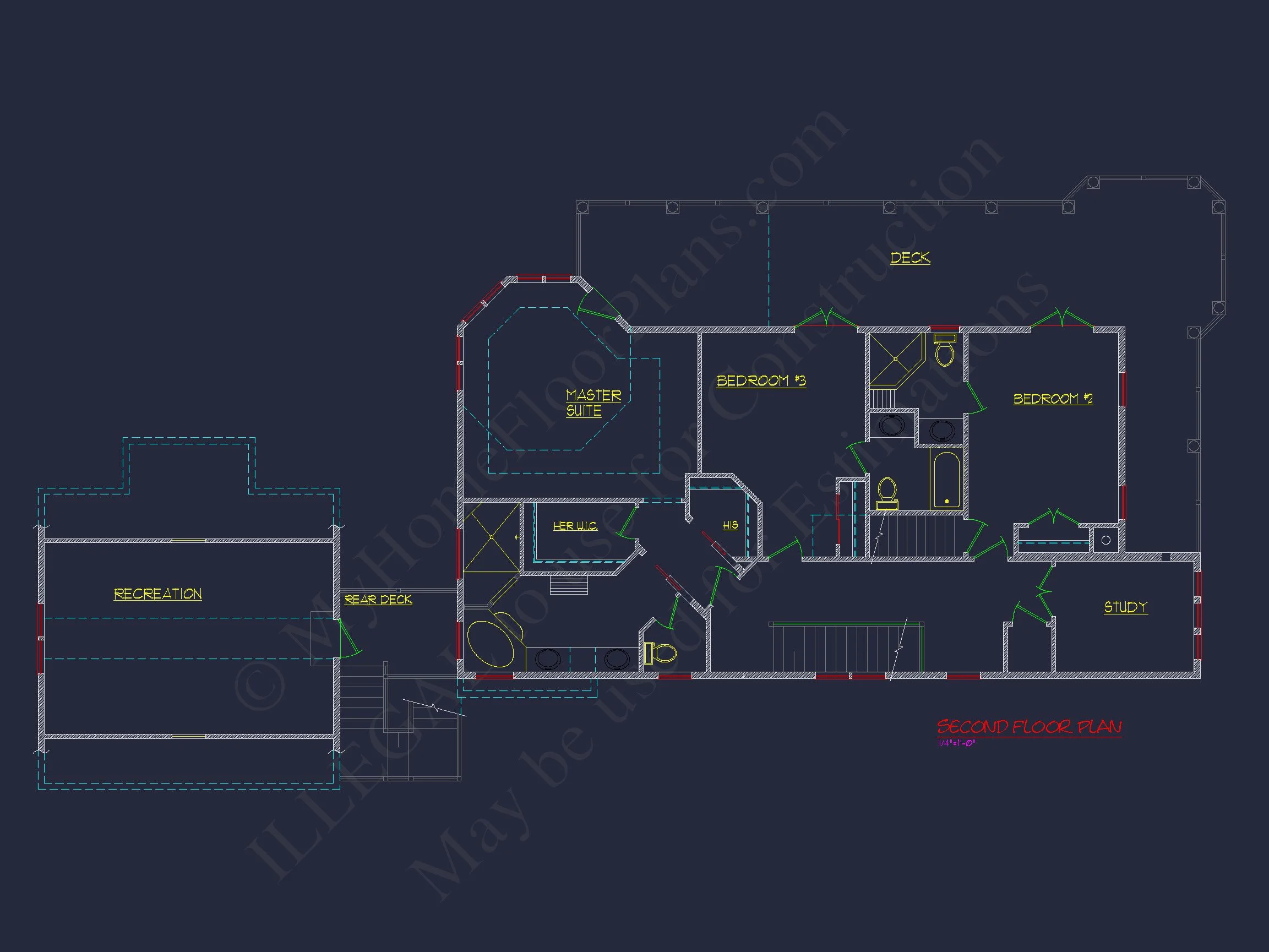 8-1787 HOUSE PLAN - Spacious Southern House Plan with 2-Story Floor Designs 7 Spacious Southern house Plan with 2-Story Floor Designs