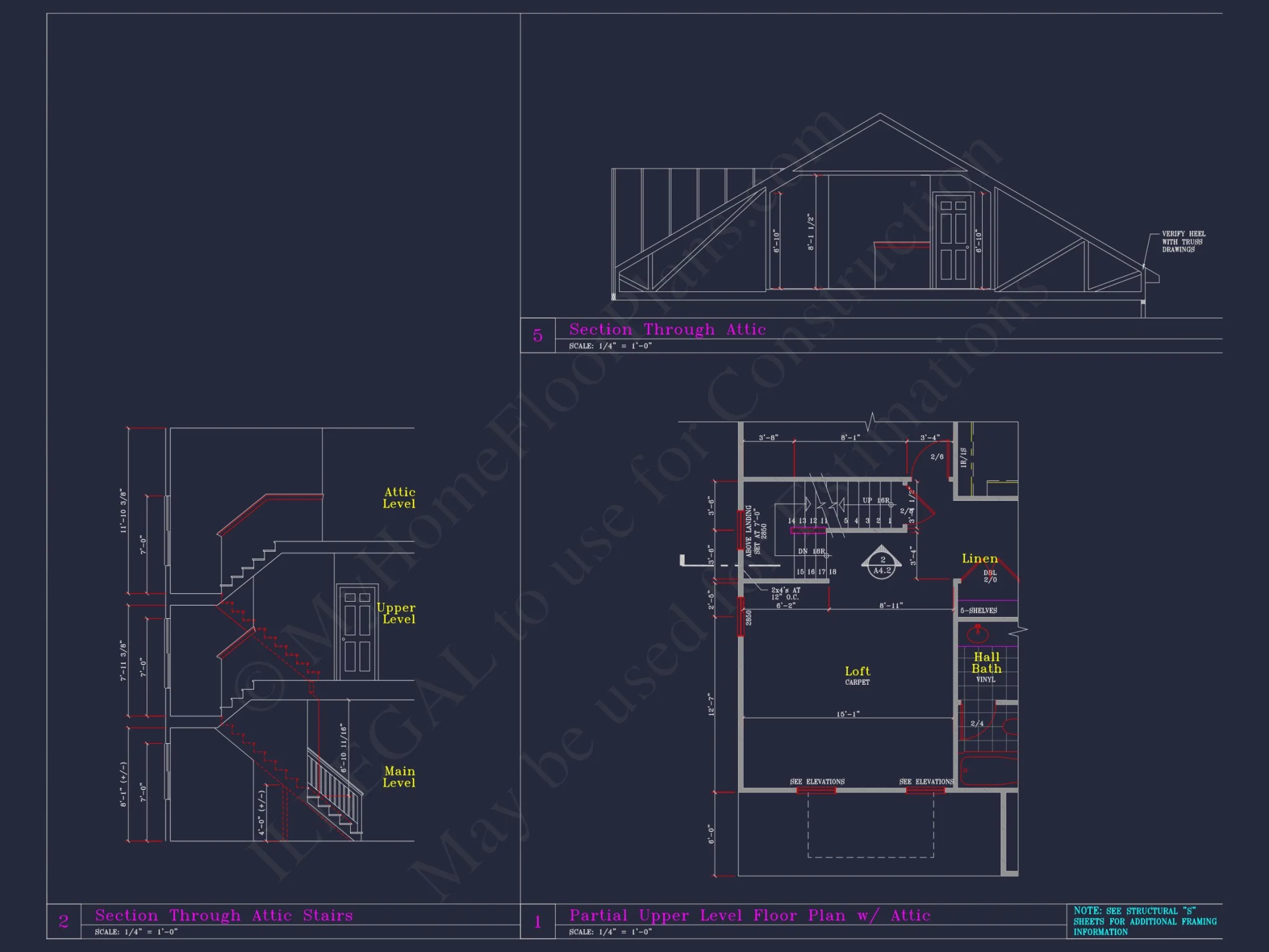 Modern Craftsman house Plan with 4 Beds and 3 Stories