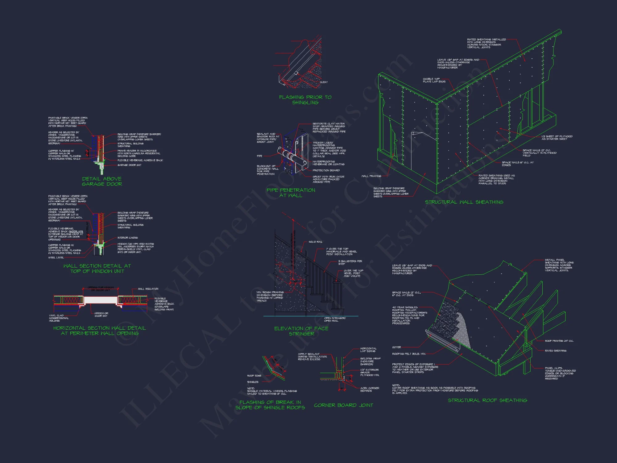 Elegant house Plan with Detailed Floor Blueprint and CAD Designs