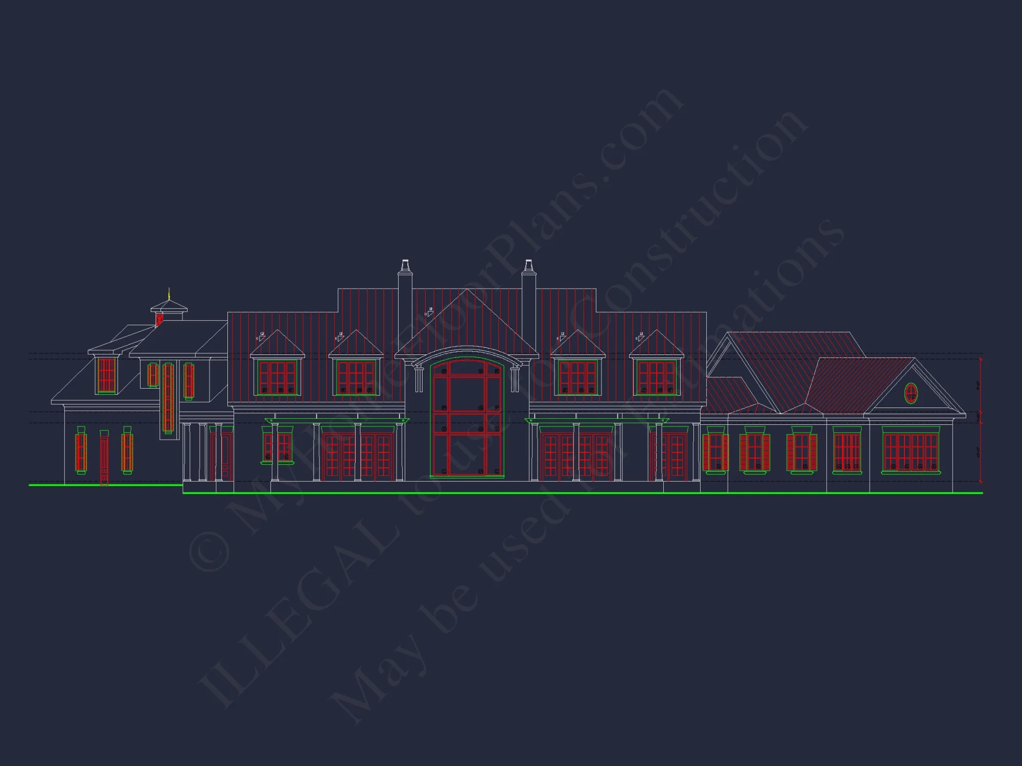 Elegant house Plan with Detailed Floor Blueprint and CAD Designs
