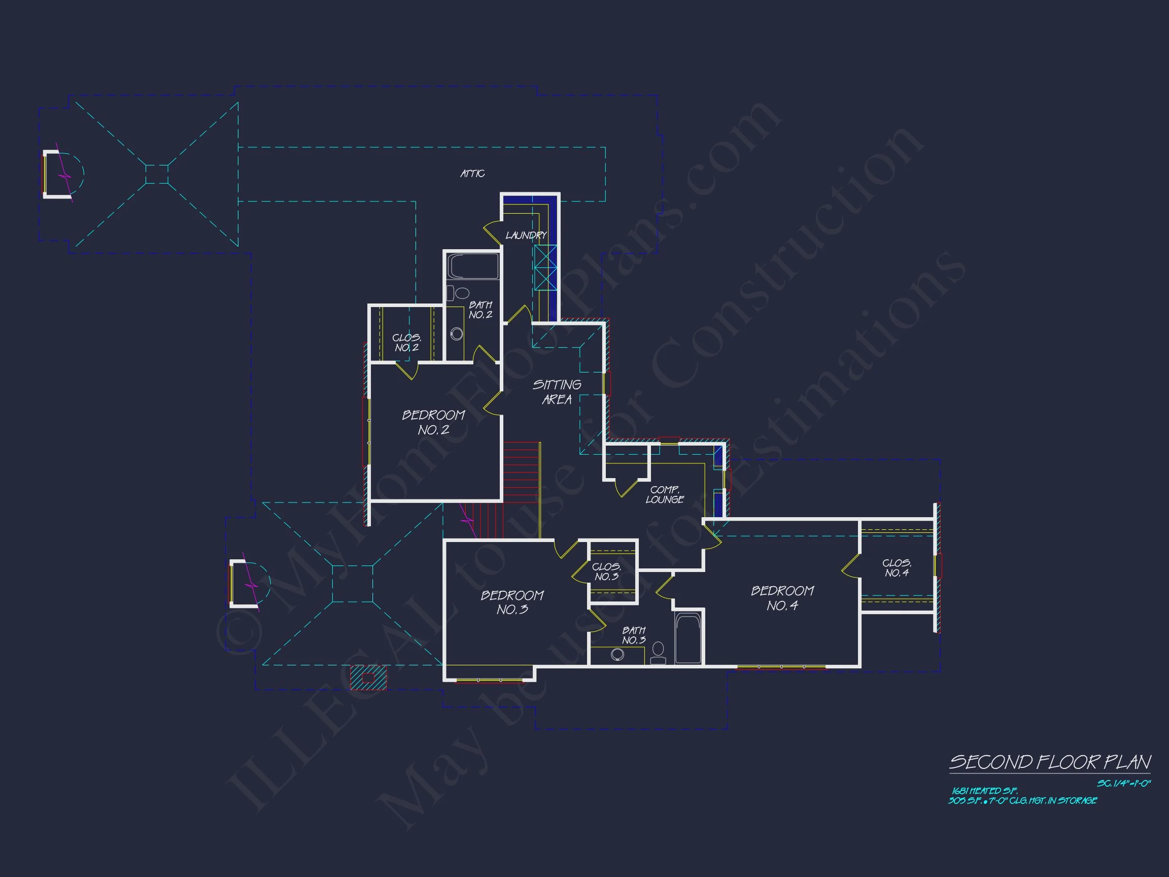 8-1454 HOUSE PLAN - Elegant House Design: Floor Plan & Blueprint CAD for Architects 68 Elegant house Design: Floor Plan & Blueprint CAD for Architects
