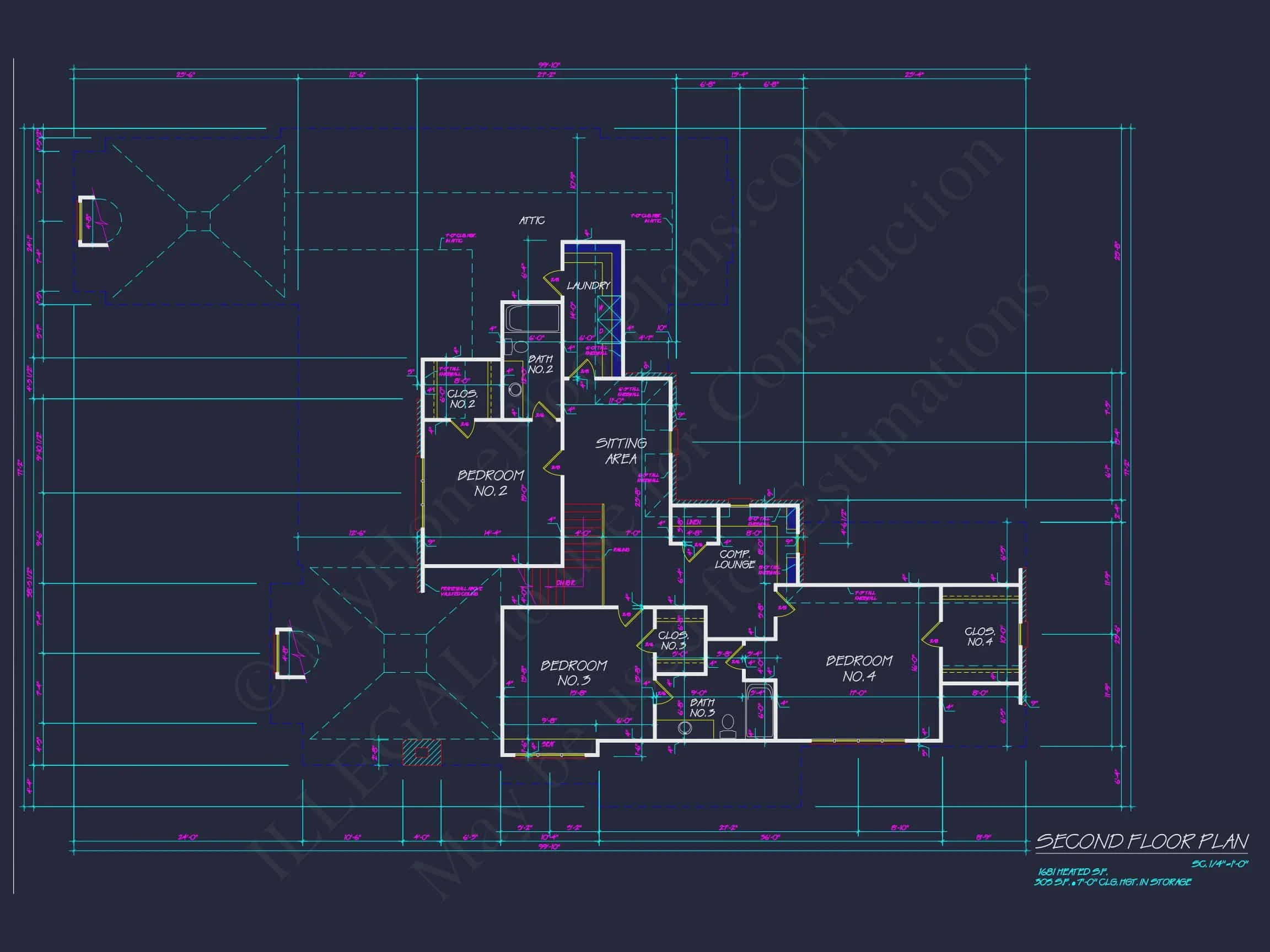 8-1454 HOUSE PLAN - Elegant House Design: Floor Plan & Blueprint CAD for Architects 69 Elegant house Design: Floor Plan & Blueprint CAD for Architects