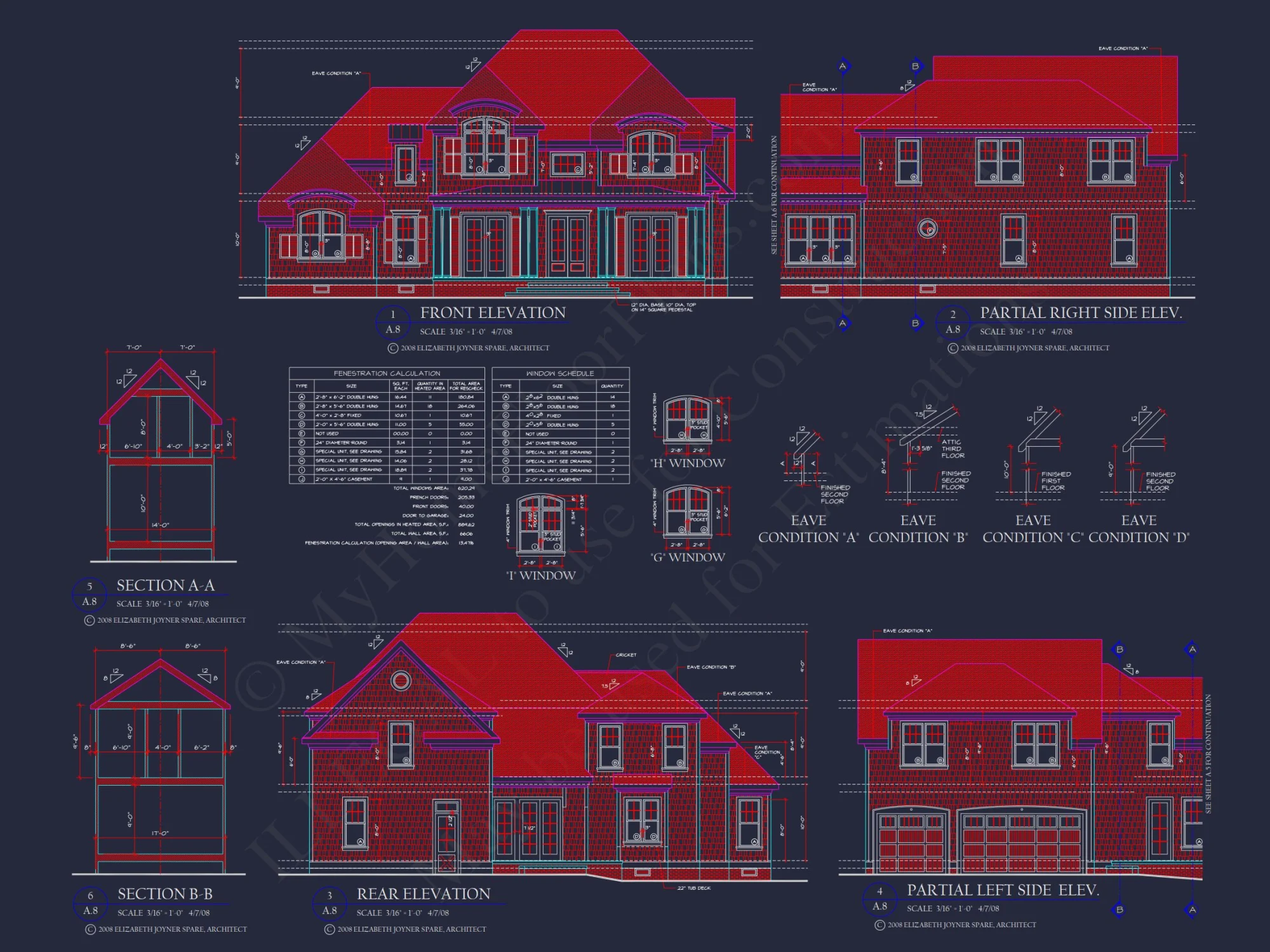 Traditional Craftsman house Plan with 4 Beds, 3 Garage Bays, and Vaulted Ceilings