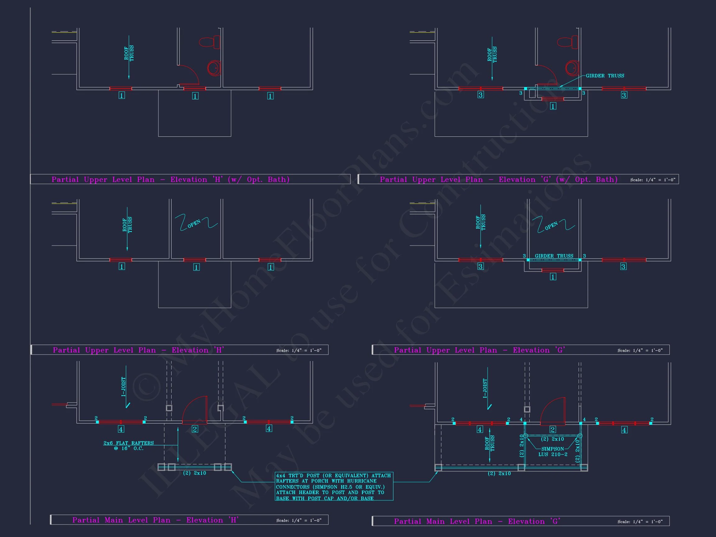 8-1394 HOUSE PLAN - Colonial Revival House Plan - 4 Bed, 4 Bath, with CAD Designs 46 Colonial Revival house Plan - 4 Bed, 4 Bath, with CAD Designs