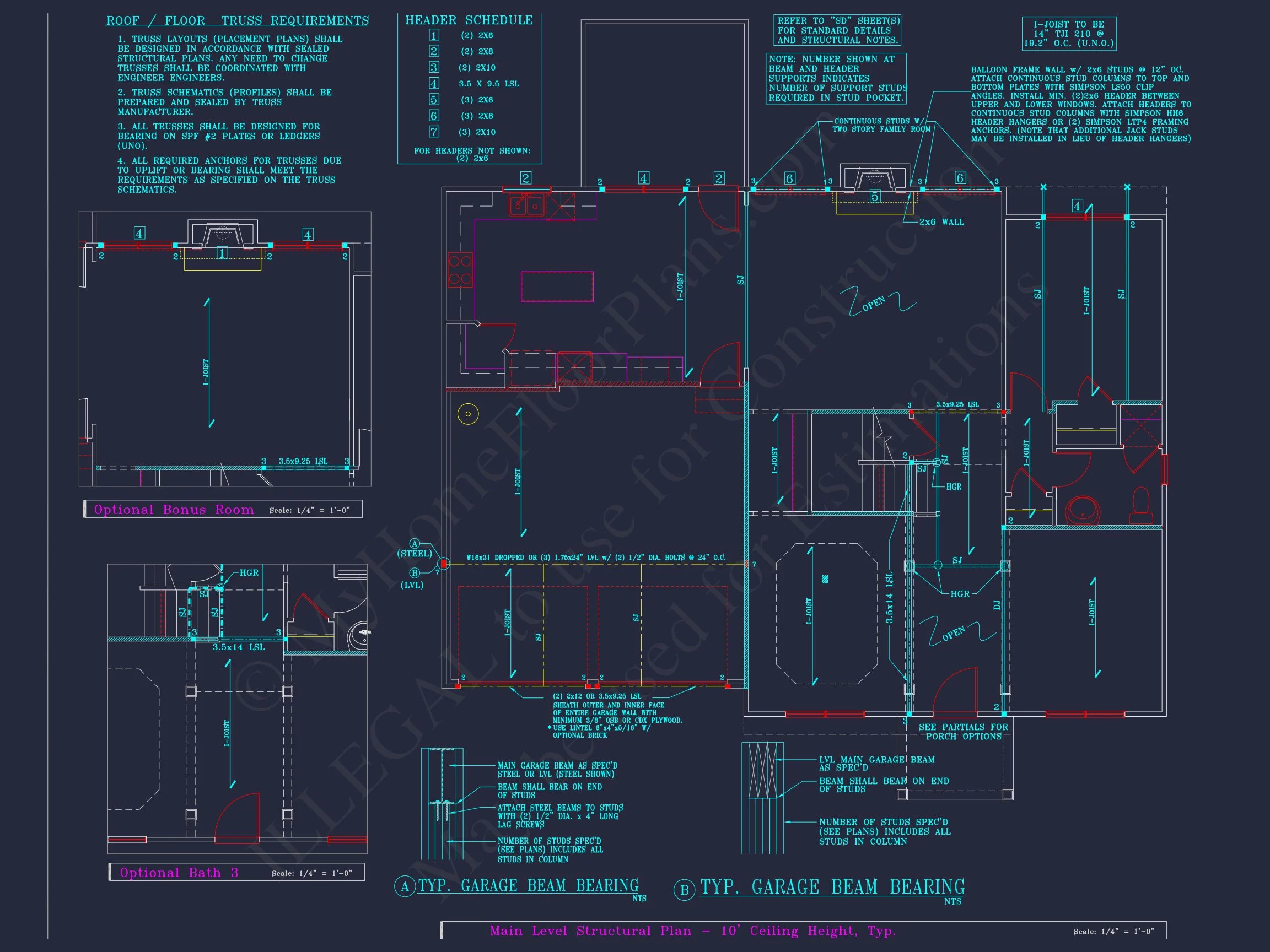8-1394 HOUSE PLAN - Colonial Revival House Plan - 4 Bed, 4 Bath, with CAD Designs 41 Colonial Revival house Plan - 4 Bed, 4 Bath, with CAD Designs